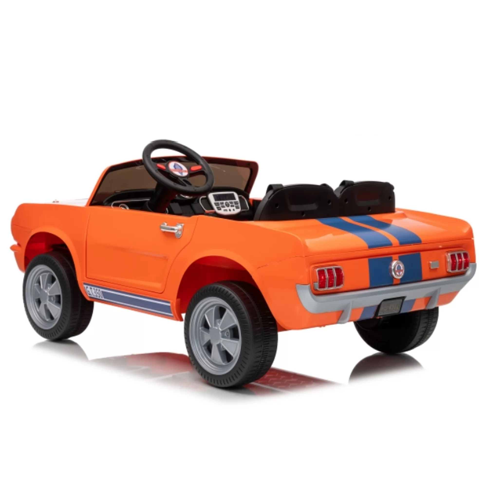 Official Licensed Ford Shelby GT350 Two-Seat 12V Kids Ride-On Car with 2.4G Remote & Rear Trailer