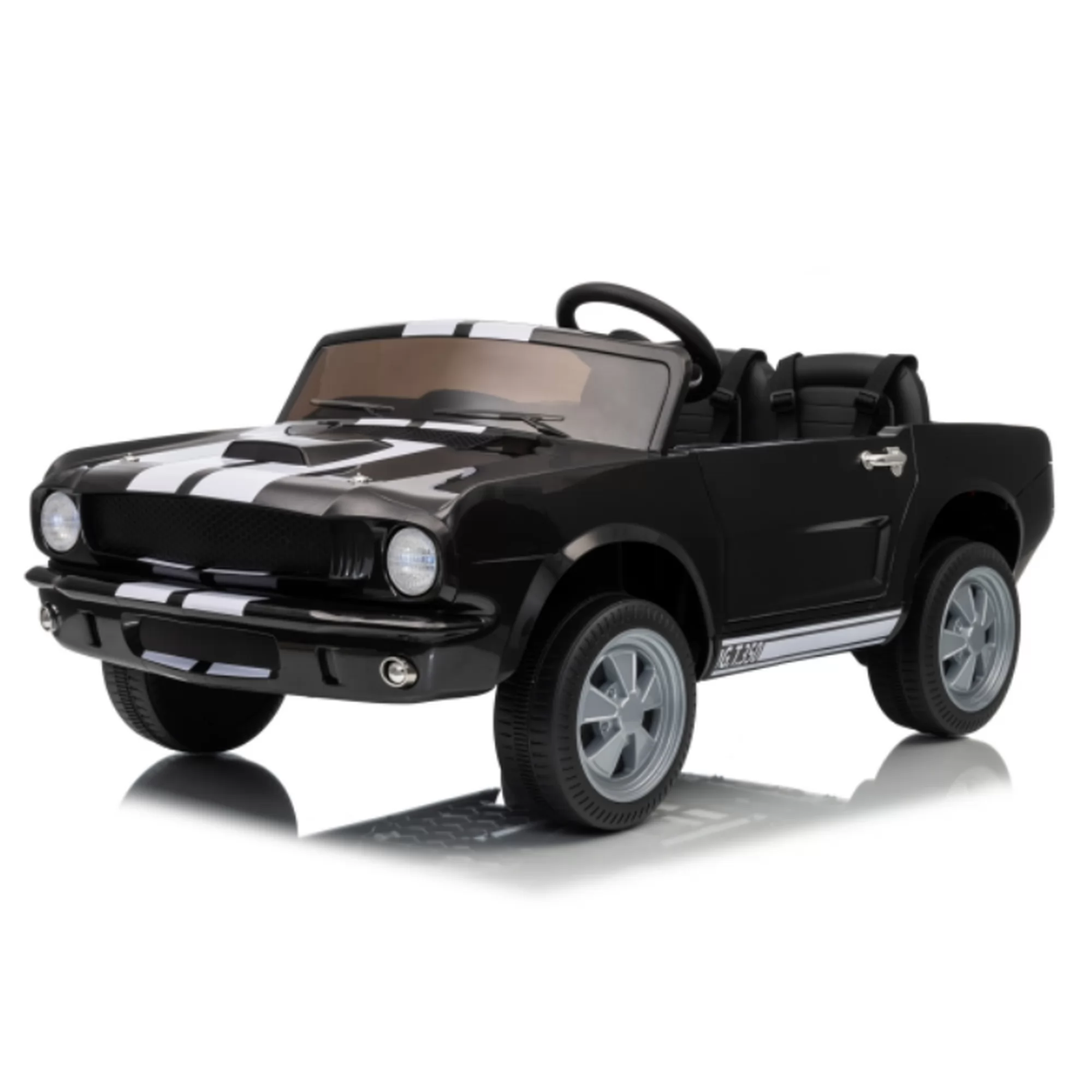 Official Licensed Ford Shelby GT350 Two-Seat 12V Kids Ride-On Car with 2.4G Remote & Rear Trailer