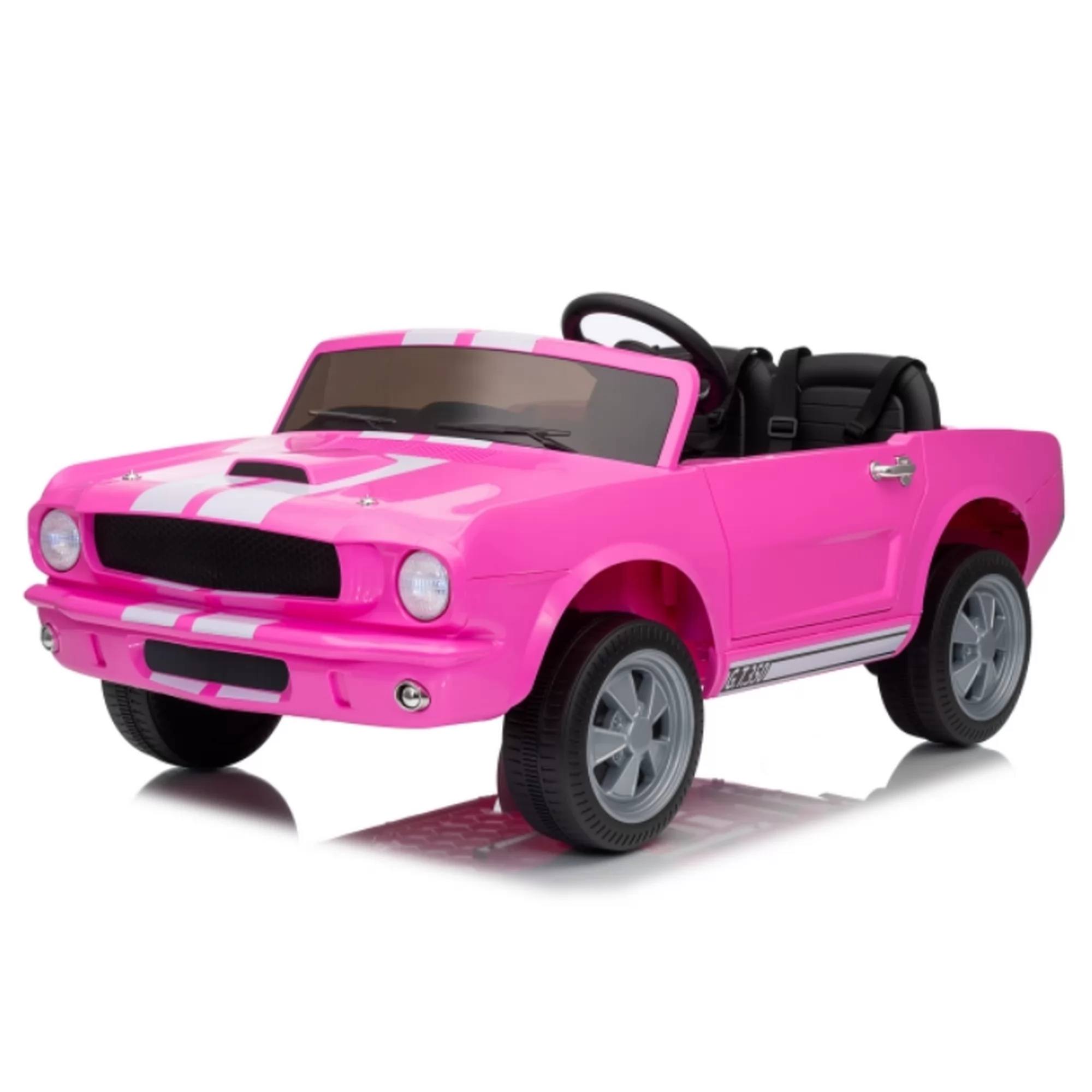 Official Licensed Ford Shelby GT350 Two-Seat 12V Kids Ride-On Car with 2.4G Remote & Rear Trailer