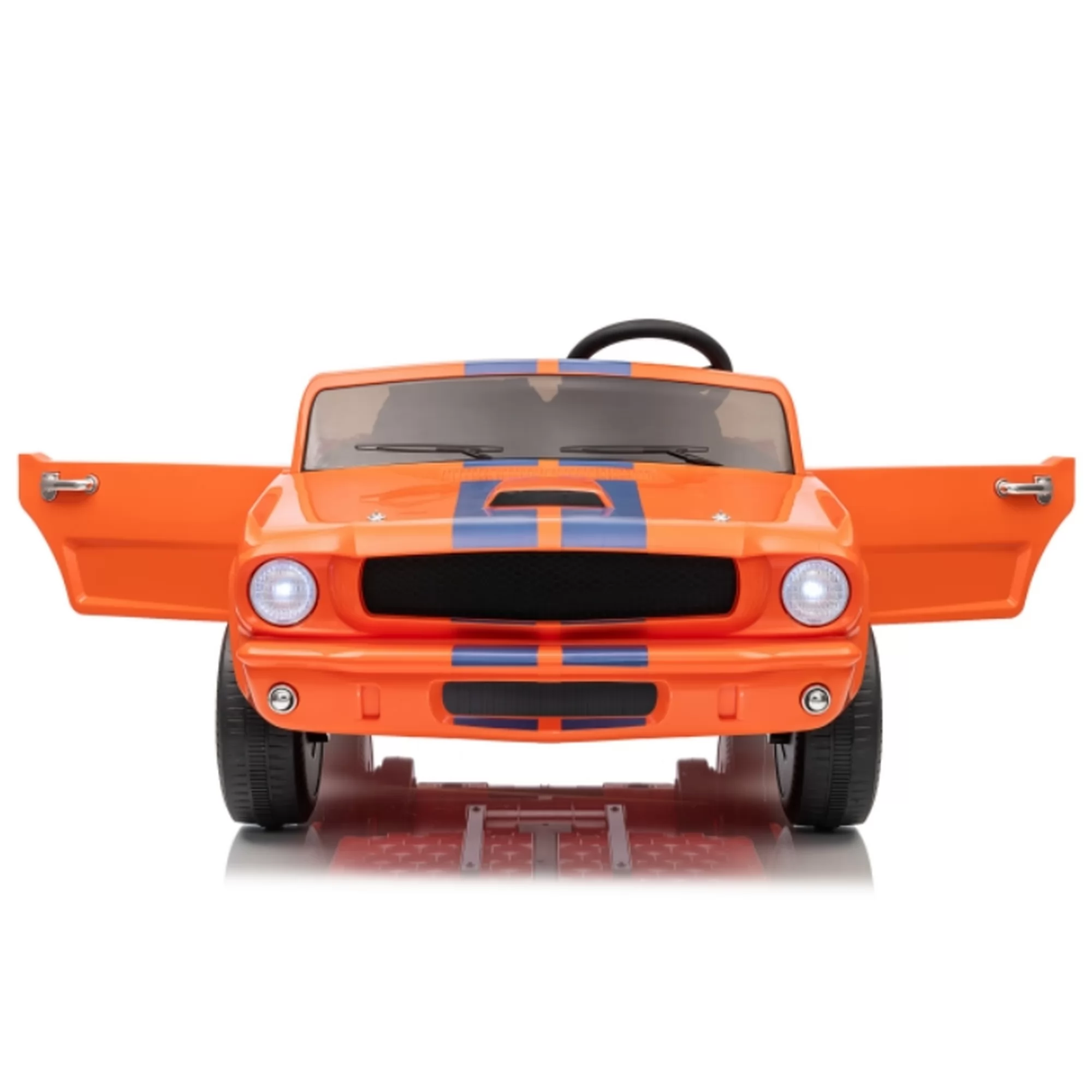 Official Licensed Ford Shelby GT350 Two-Seat 12V Kids Ride-On Car with 2.4G Remote & Rear Trailer