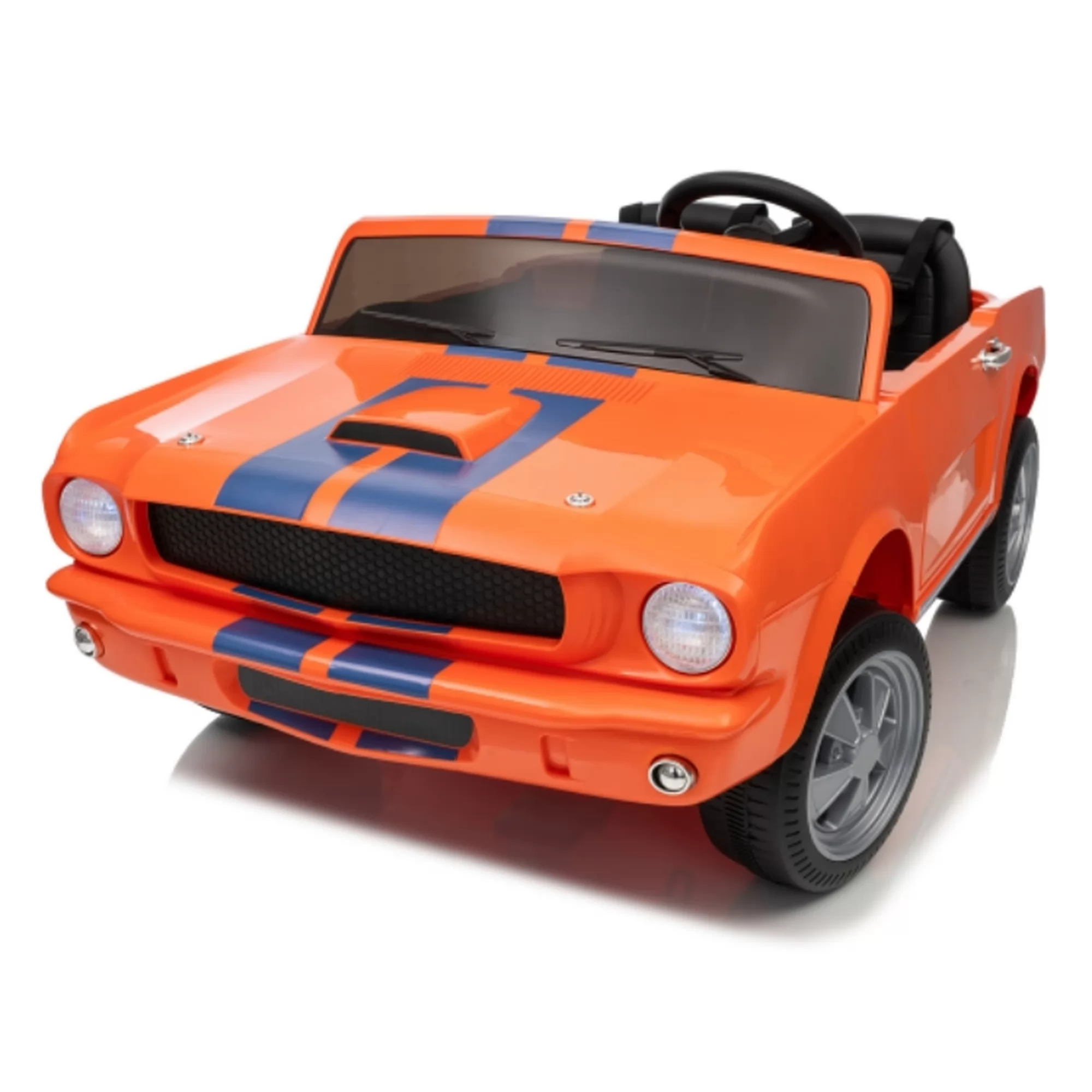 Official Licensed Ford Shelby GT350 Two-Seat 12V Kids Ride-On Car with 2.4G Remote & Rear Trailer