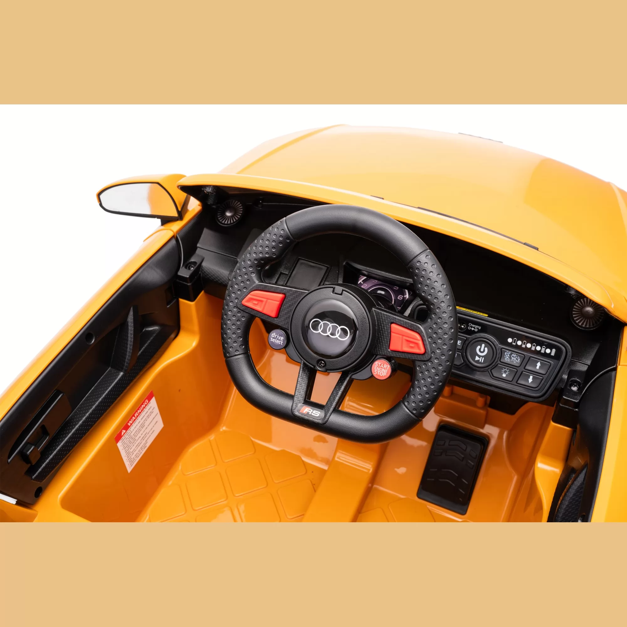 Official Licensed Audi TT RS Roadster Kids Ride-On Car – Convertible Two-Seater with 2.4G Remote Control, Openable Doors & Bluetooth