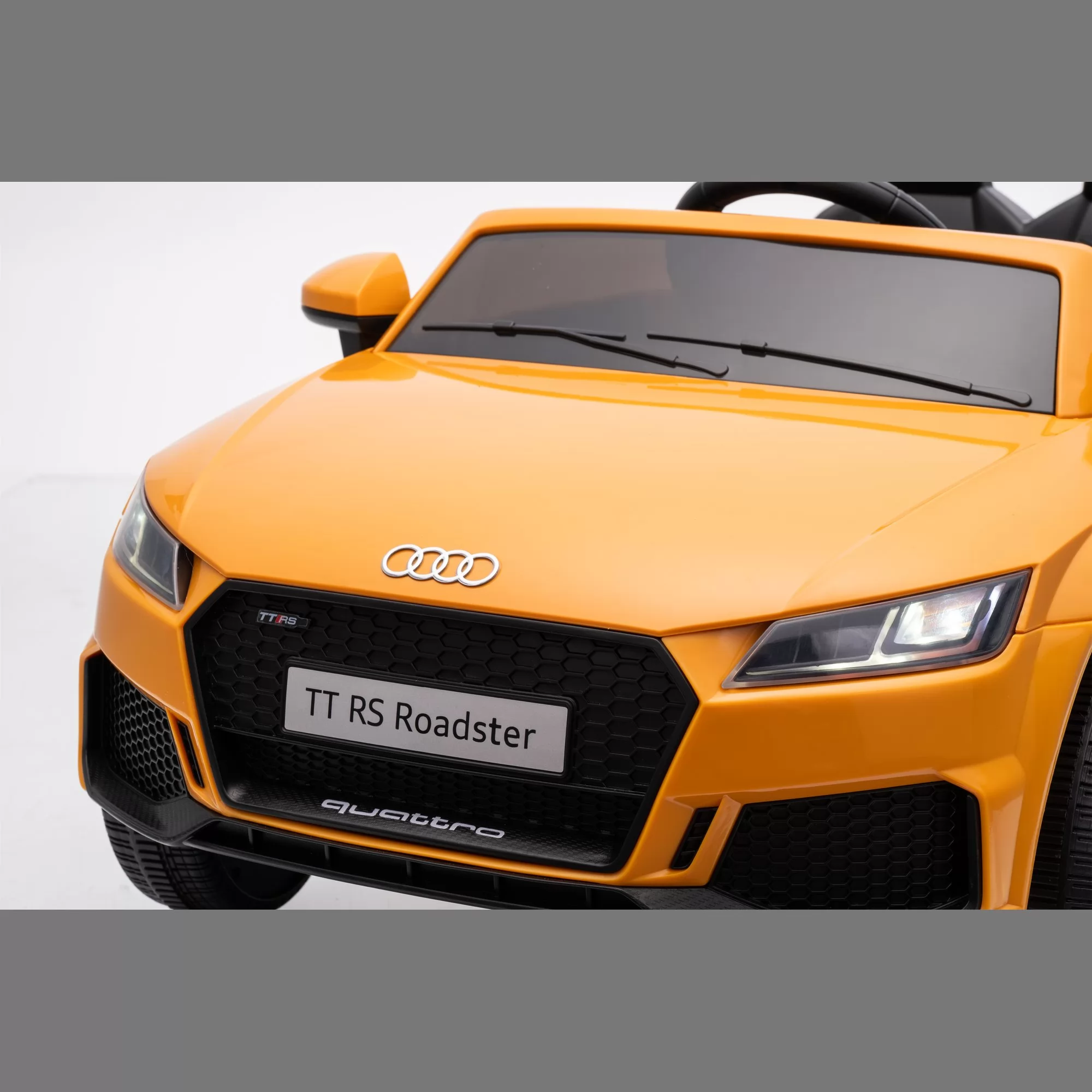 Official Licensed Audi TT RS Roadster Kids Ride-On Car – Convertible Two-Seater with 2.4G Remote Control, Openable Doors & Bluetooth