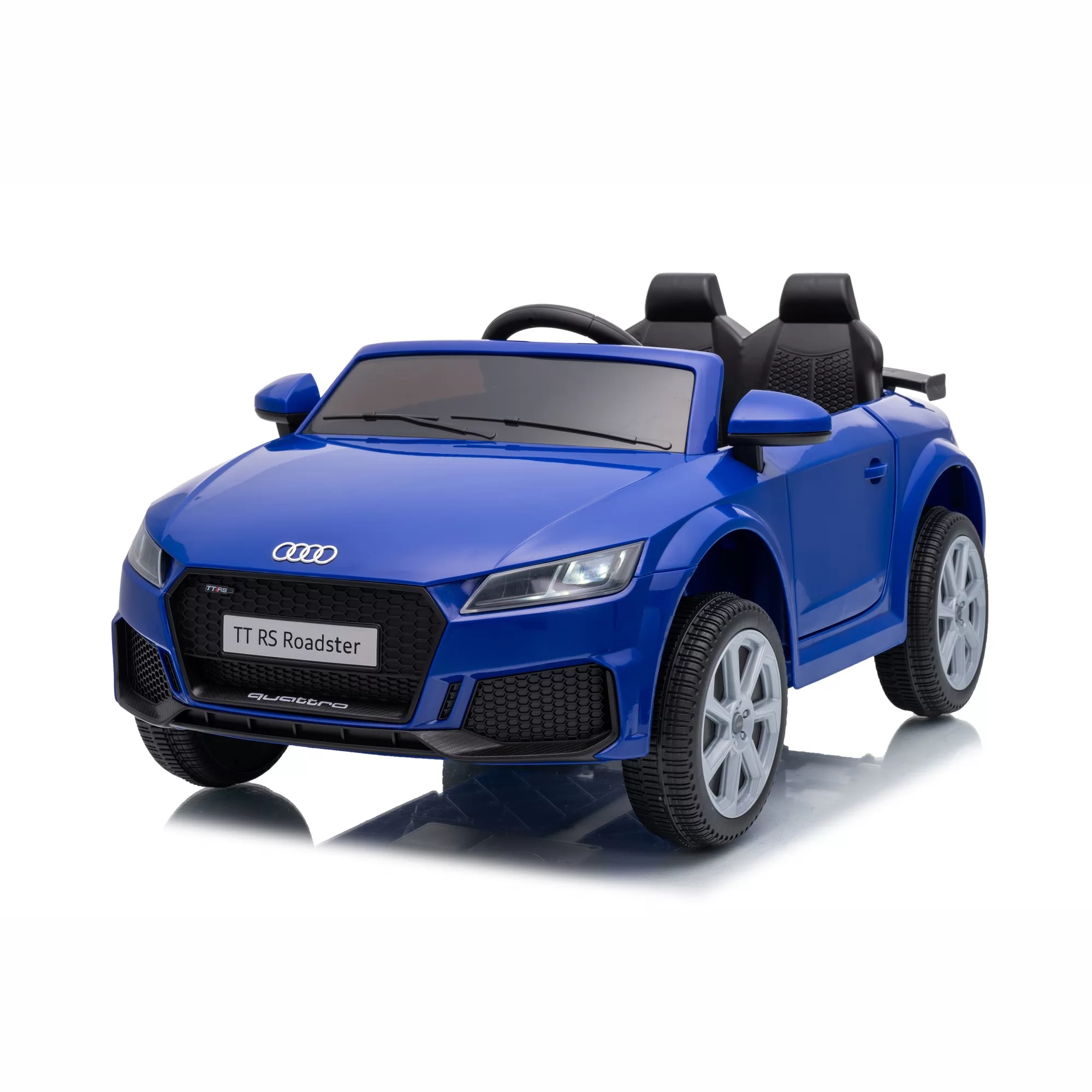 Official Licensed Audi TT RS Roadster Kids Ride-On Car – Convertible Two-Seater with 2.4G Remote Control, Openable Doors & Bluetooth
