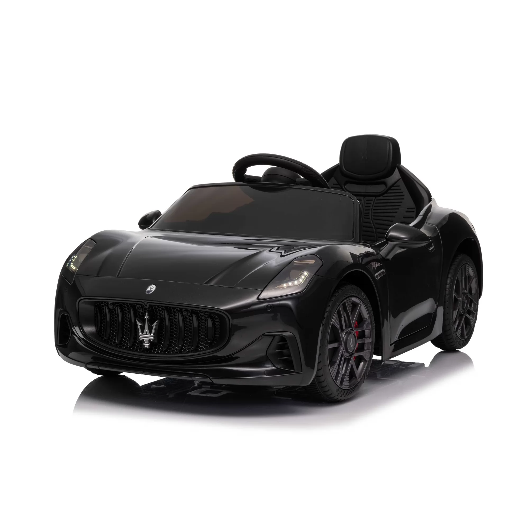Official Licensed Maserati GranCabrio Kids Ride-On Car 12V with 2.4G Remote, Opening Doors & Bluetooth