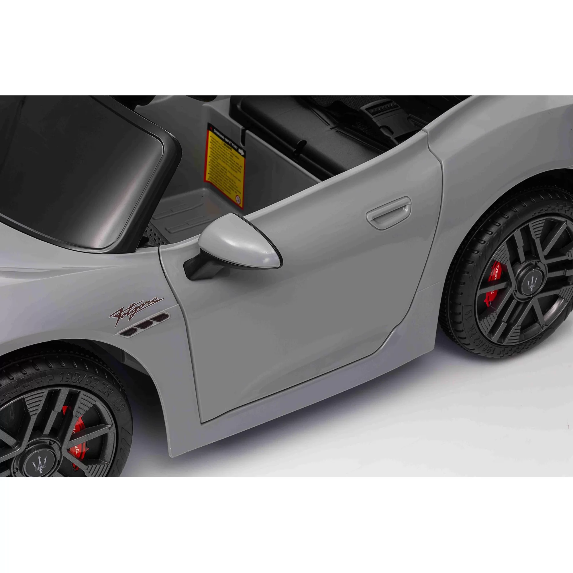 Official Licensed Maserati GranCabrio Kids Ride-On Car 12V with 2.4G Remote, Opening Doors & Bluetooth