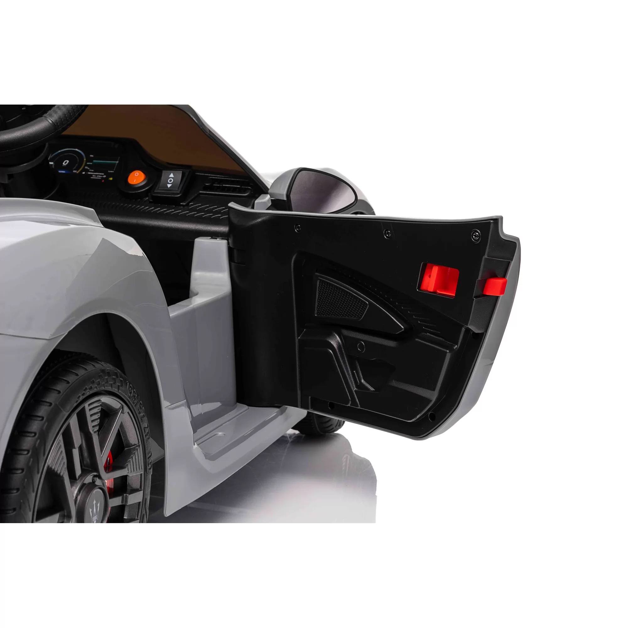 Official Licensed Maserati GranCabrio Kids Ride-On Car 12V with 2.4G Remote, Opening Doors & Bluetooth