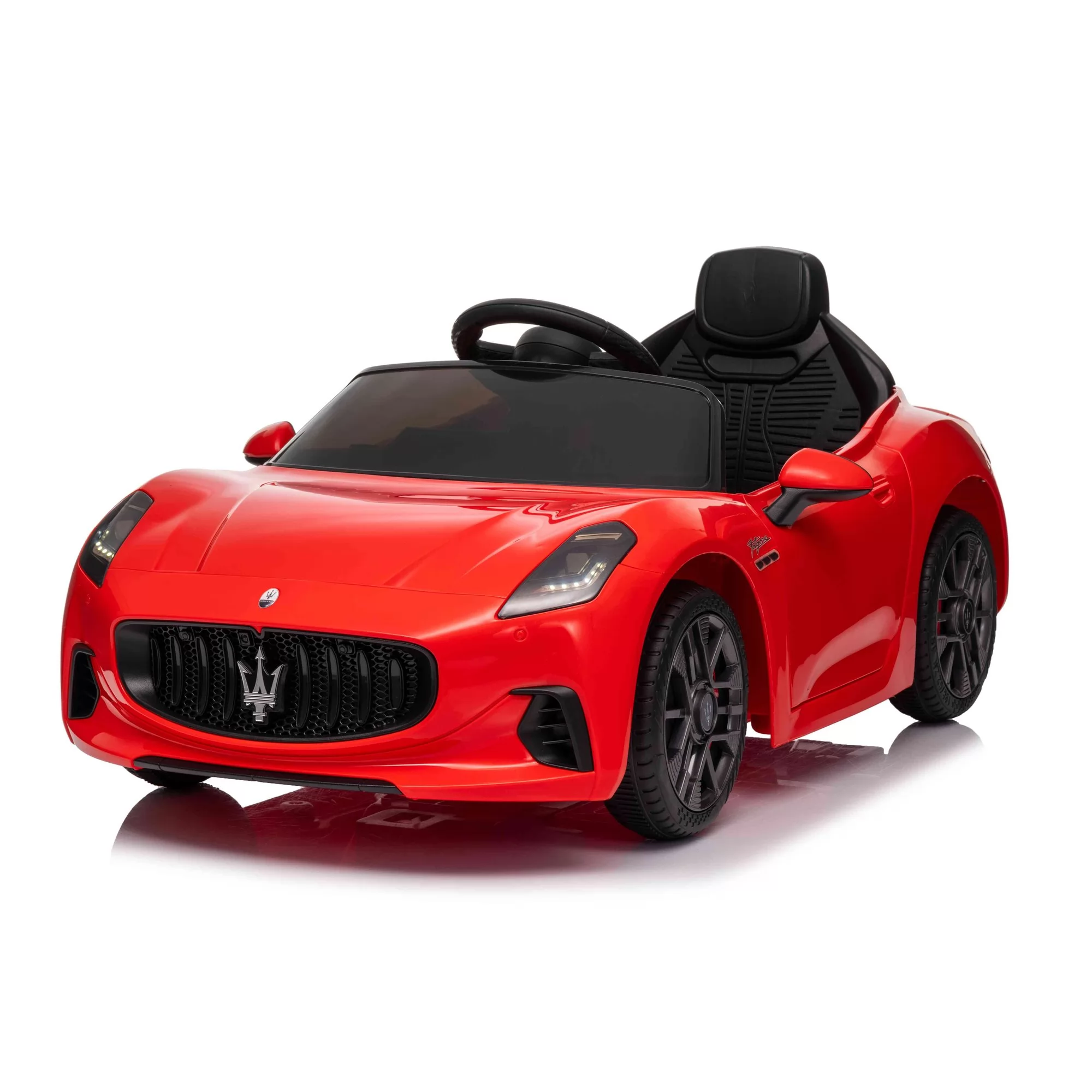 Official Licensed Maserati GranCabrio Kids Ride-On Car 12V with 2.4G Remote, Opening Doors & Bluetooth