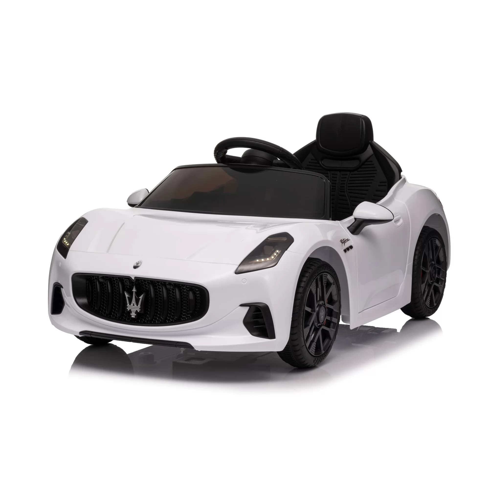 Official Licensed Maserati GranCabrio Kids Ride-On Car 12V with 2.4G Remote, Opening Doors & Bluetooth