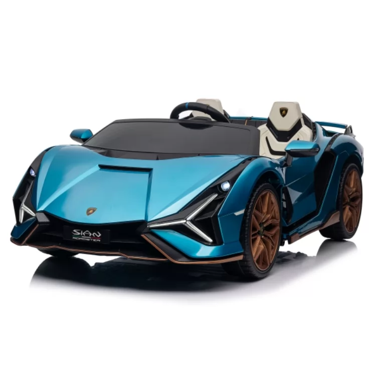 Official Licensed Lamborghini Sián Kids Ride-On Car 12V with Remote, Opening Doors, 4-Wheel Suspension & Power Display