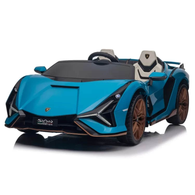 Official Licensed Lamborghini Sián Kids Ride-On Car 12V with Remote, Opening Doors, 4-Wheel Suspension & Power Display