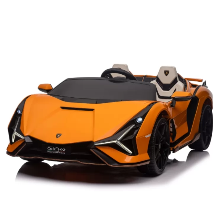 Official Licensed Lamborghini Sián Kids Ride-On Car 12V with Remote, Opening Doors, 4-Wheel Suspension & Power Display