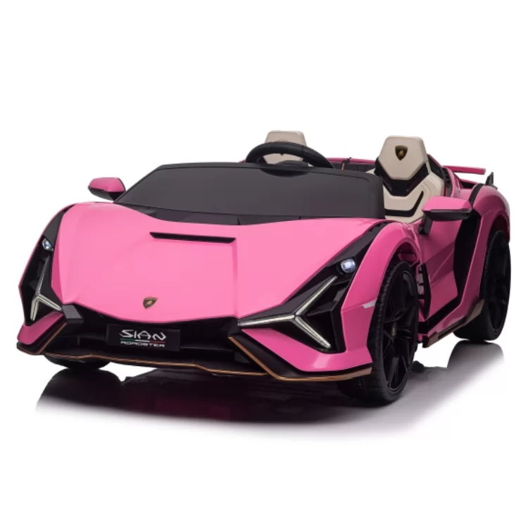 Official Licensed Lamborghini Sián Kids Ride-On Car 12V with Remote, Opening Doors, 4-Wheel Suspension & Power Display