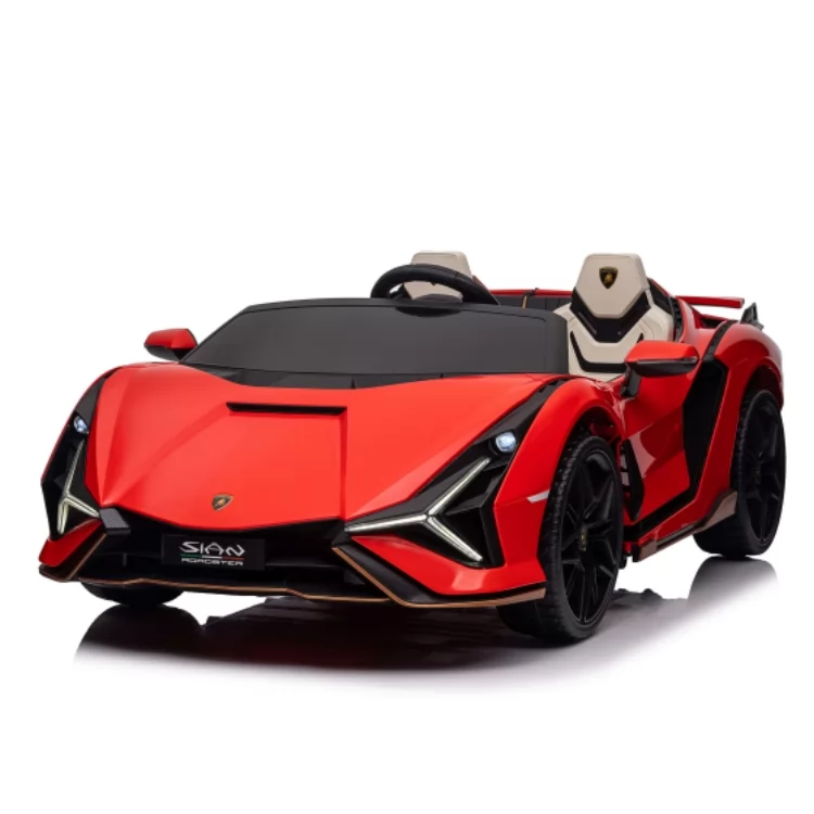 Official Licensed Lamborghini Sián Kids Ride-On Car 12V with Remote, Opening Doors, 4-Wheel Suspension & Power Display