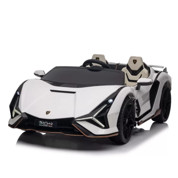 Official Licensed Lamborghini Sián Kids Ride-On Car 12V with Remote, Opening Doors, 4-Wheel Suspension & Power Display