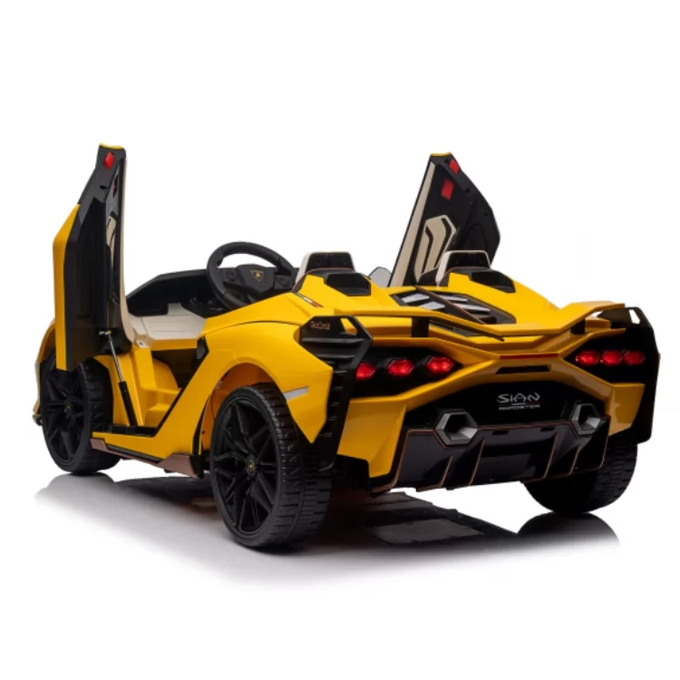 Official Licensed Lamborghini Sián Kids Ride-On Car 12V with Remote, Opening Doors, 4-Wheel Suspension & Power Display