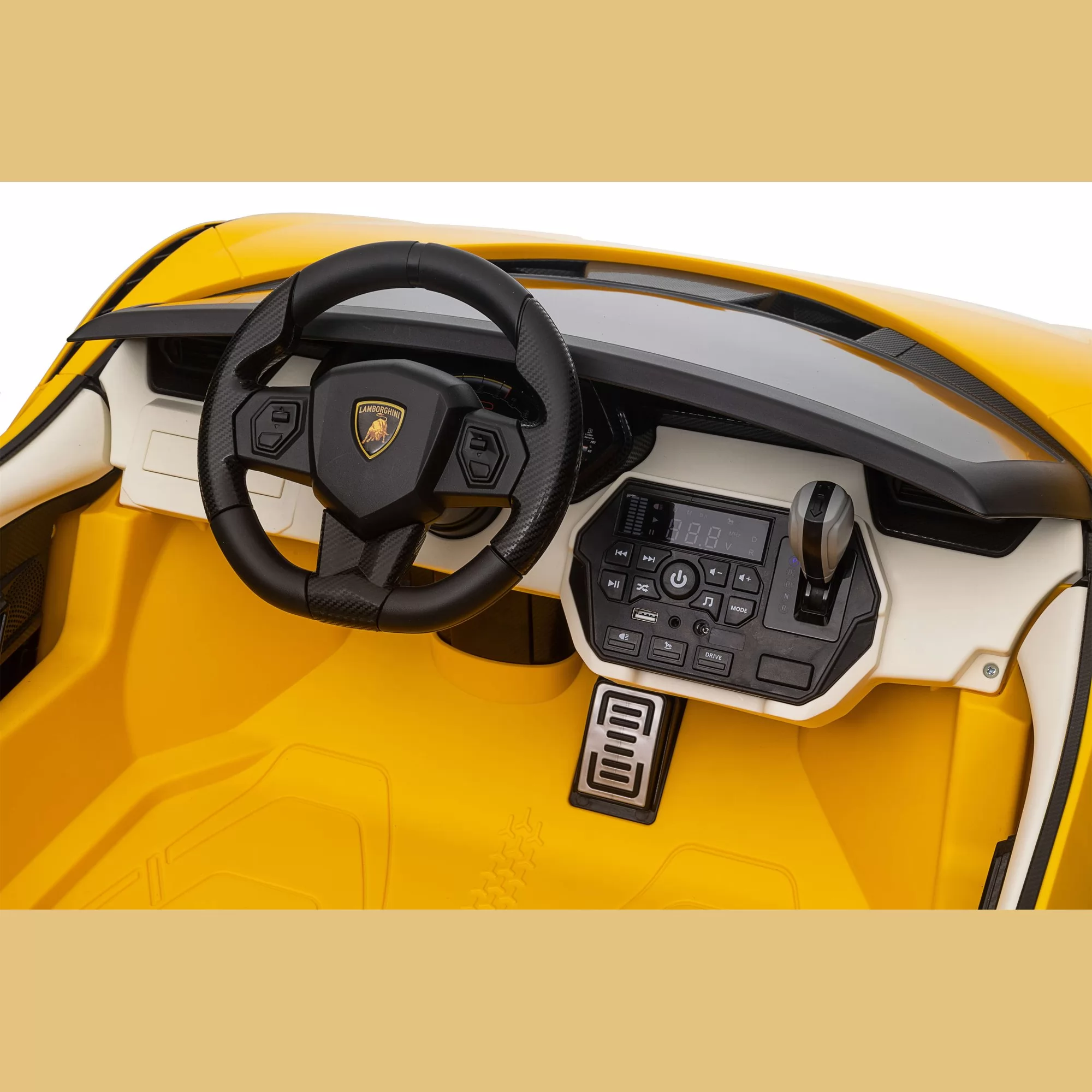 Official Licensed Lamborghini Sián Kids Ride-On Car 12V with Remote, Opening Doors, 4-Wheel Suspension & Power Display