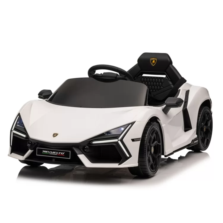 Official Licensed Lamborghini Revuelto Kids Ride-On Car 12V Dual-Motor with Opening Doors, 4-Wheel Suspension & Power Display