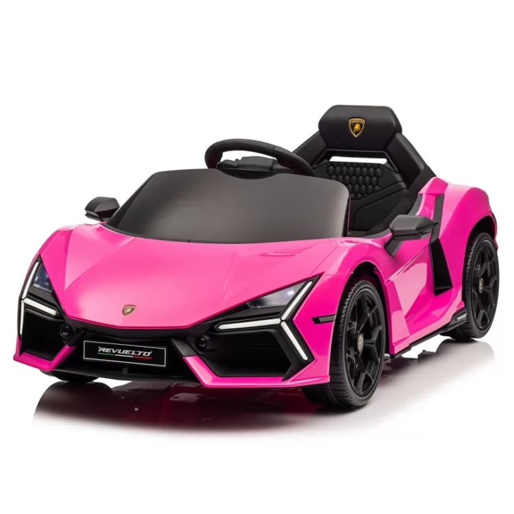 Official Licensed Lamborghini Revuelto Kids Ride-On Car 12V Dual-Motor with Opening Doors, 4-Wheel Suspension & Power Display