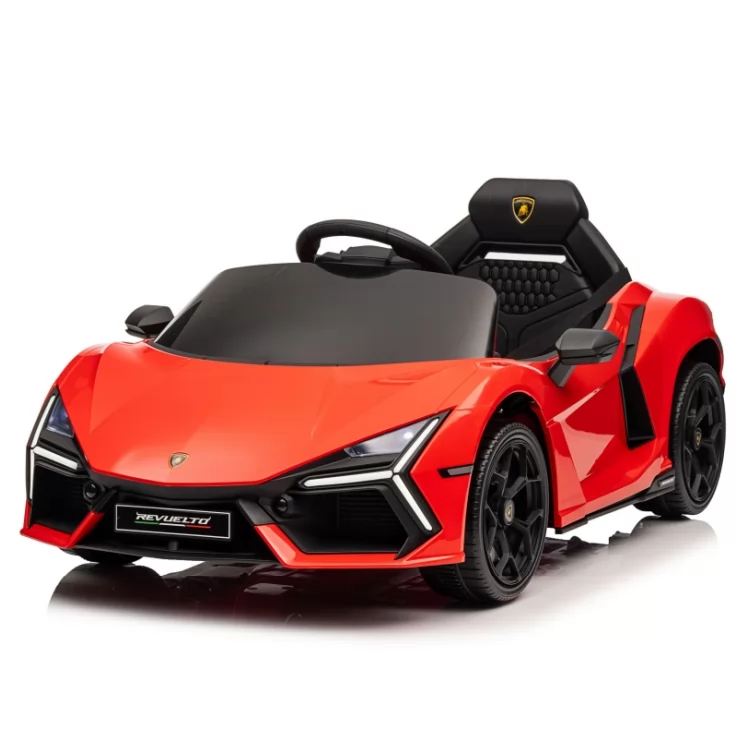 Official Licensed Lamborghini Revuelto Kids Ride-On Car 12V Dual-Motor with Opening Doors, 4-Wheel Suspension & Power Display