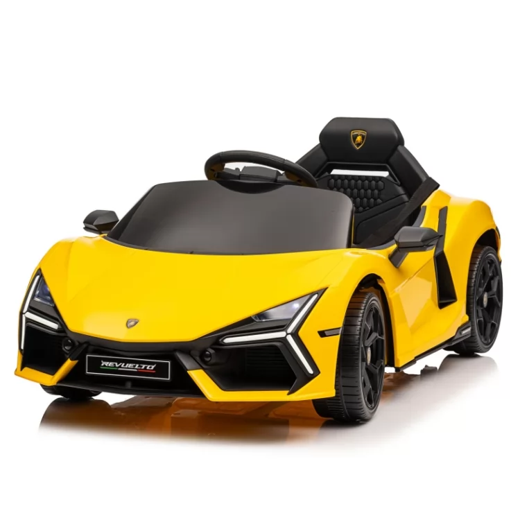 Official Licensed Lamborghini Revuelto Kids Ride-On Car 12V Dual-Motor with Opening Doors, 4-Wheel Suspension & Power Display