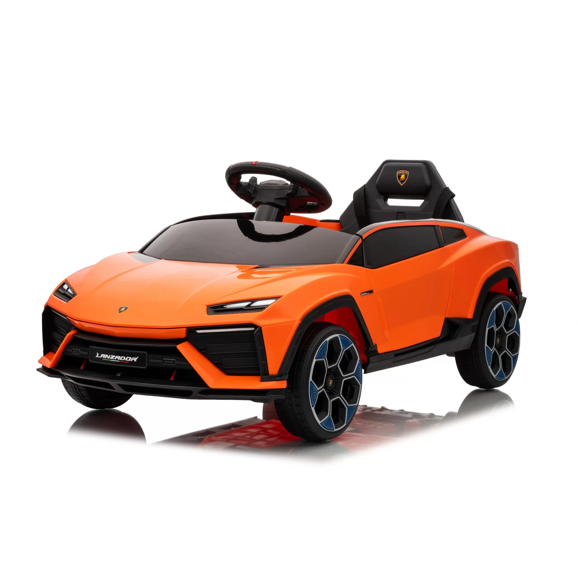 Official Licensed Lamborghini Lanzador Kids Ride-On Car 6V/12V with 2.4G Remote, Double Doors, LED Lights and EV-Concept Styling
