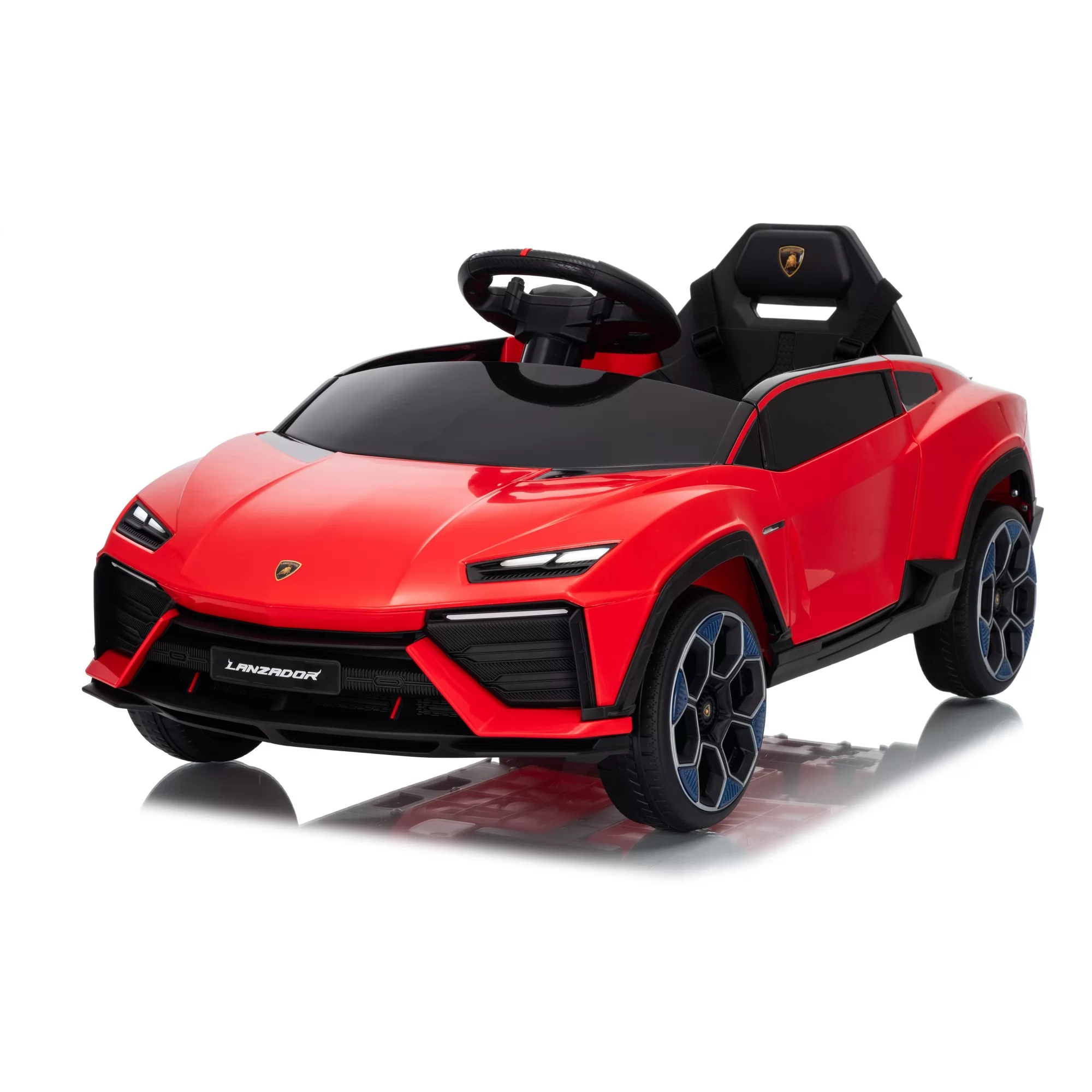Official Licensed Lamborghini Lanzador Kids Ride-On Car 6V/12V with 2.4G Remote, Double Doors, LED Lights and EV-Concept Styling