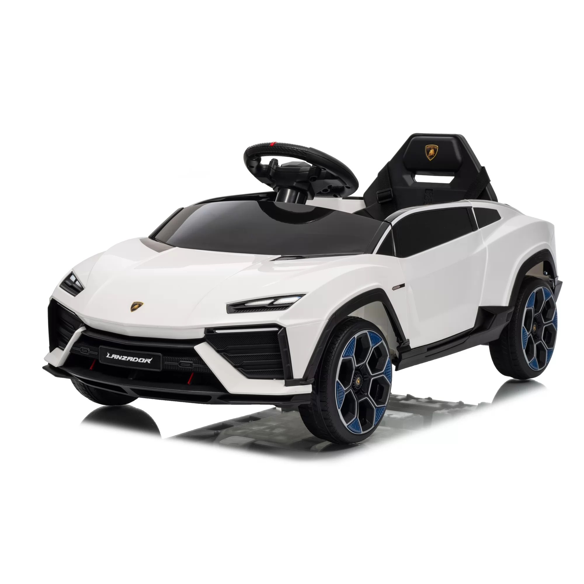 Official Licensed Lamborghini Lanzador Kids Ride-On Car 6V/12V with 2.4G Remote, Double Doors, LED Lights and EV-Concept Styling