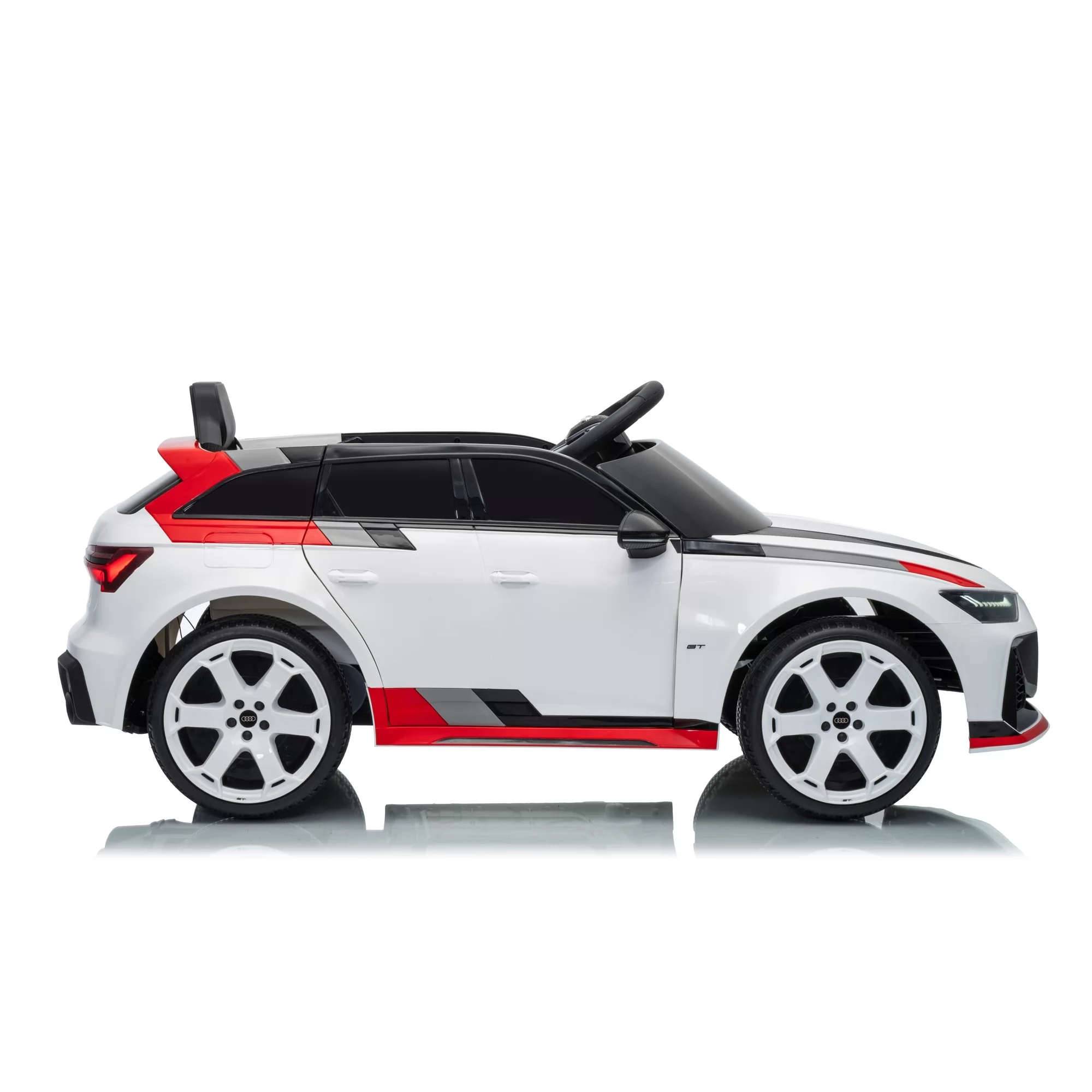 Official Licensed Audi RS6 Avant GT Kids Ride-On Car 12V with 2.4G Remote Control, Four-Wheel Suspension & Single Racing Seat