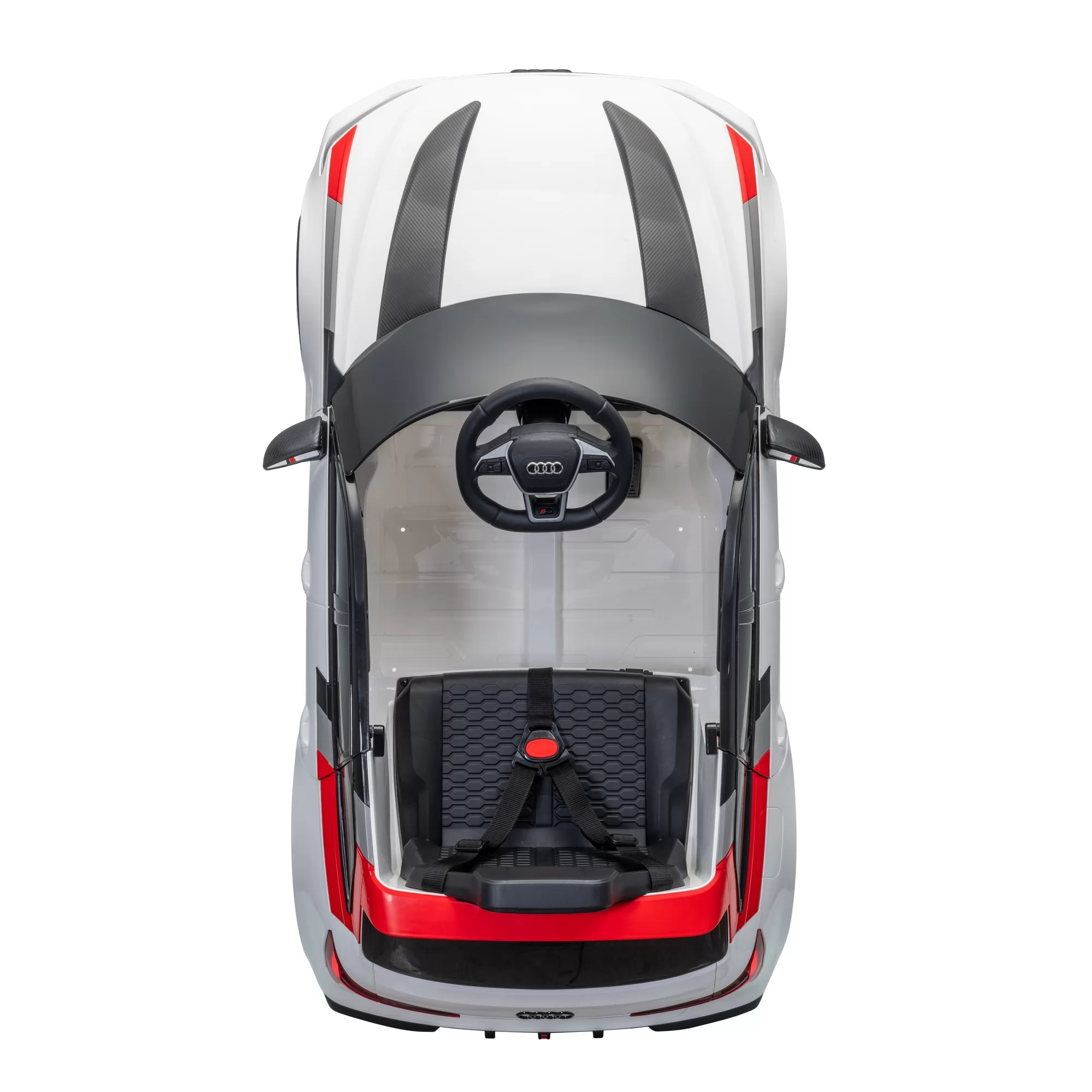 Official Licensed Audi RS6 Avant GT Kids Ride-On Car 12V with 2.4G Remote Control, Four-Wheel Suspension & Single Racing Seat