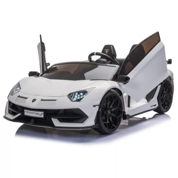 Official Licensed Lamborghini Aventador SVJ Kids Ride-On Car 12V/24V with Drift Function, 2.4G Remote Control, MP3 & Opening Doors
