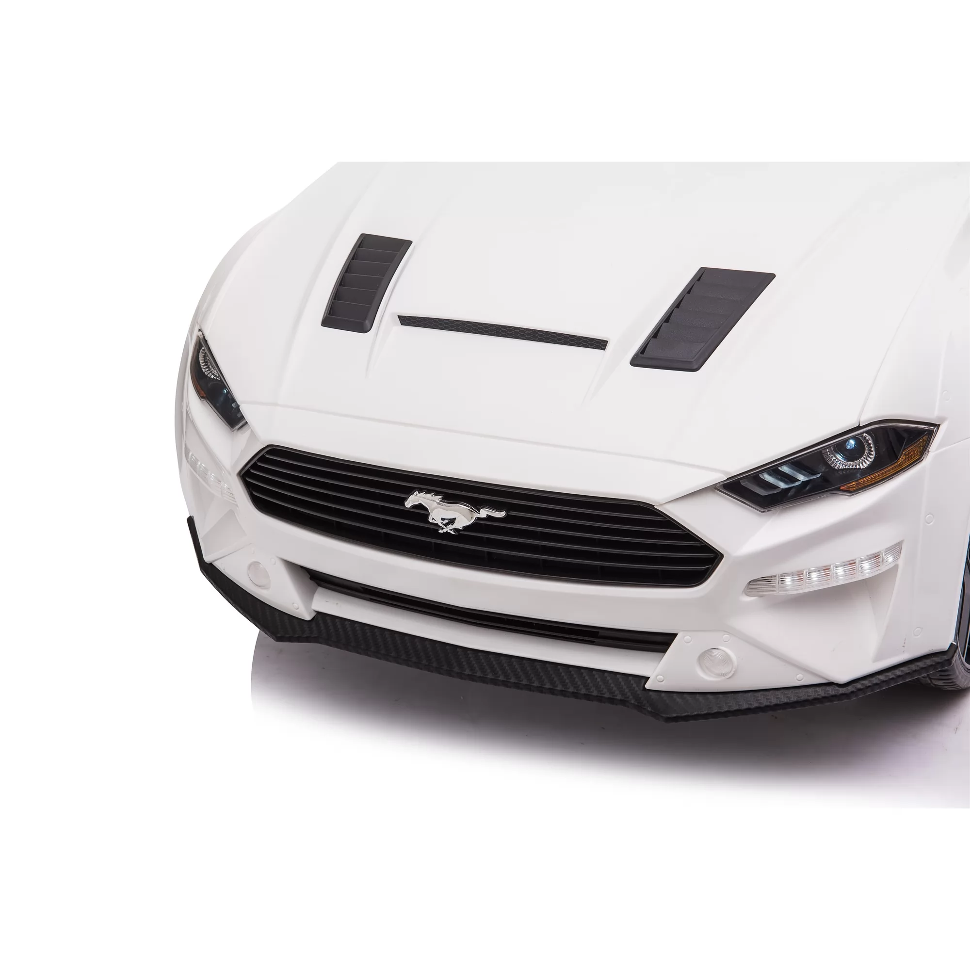 Official Licensed Ford Mustang Convertible Kids Ride-On Car 12V with 2.4G Remote, Opening Doors & Bluetooth Audio