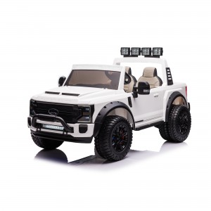 Official Licensed Ford Super Duty Kids Ride-On Truck 12V/24V with 2.4G Remote, Six EVA Wheels & Two Seats