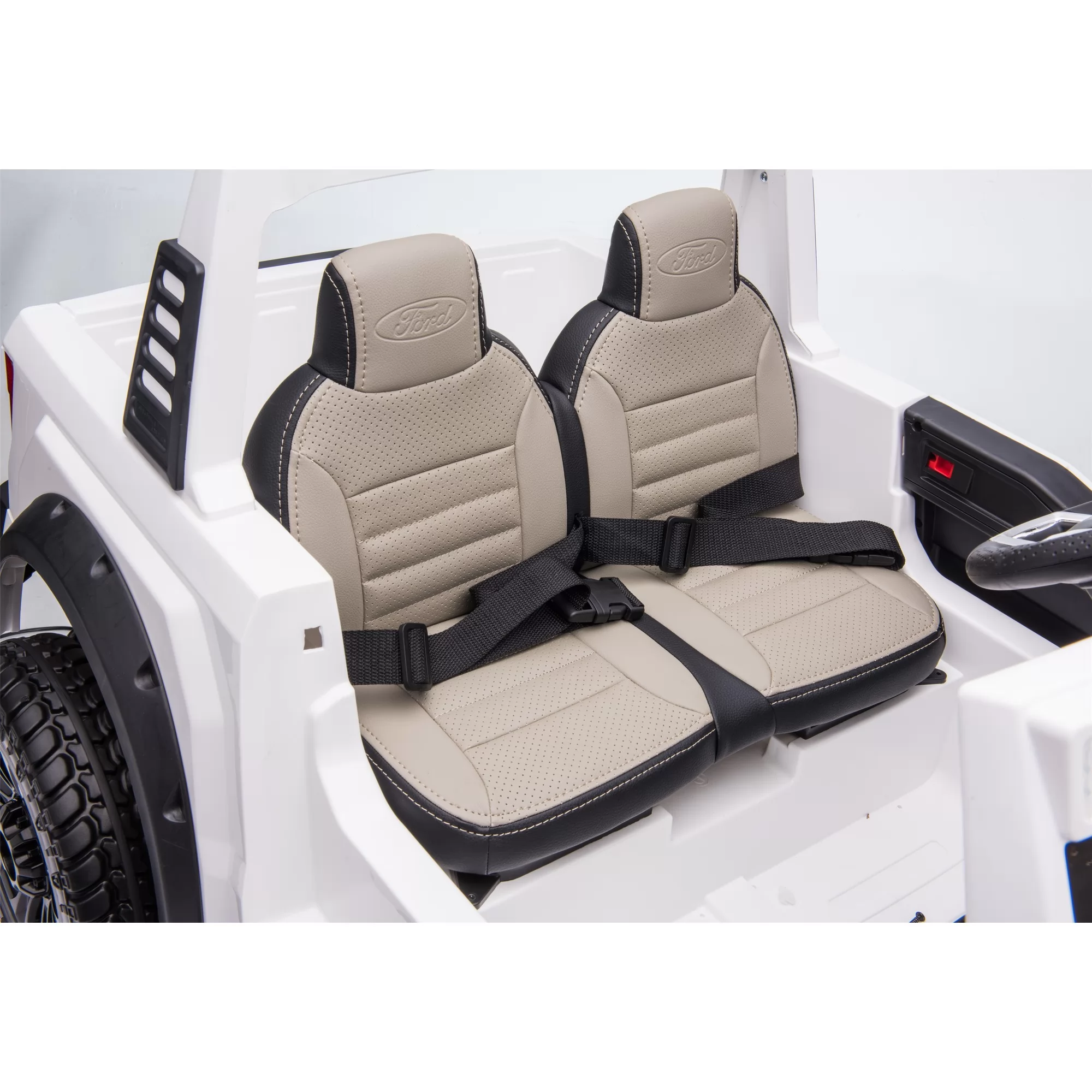 Official Licensed Ford Super Duty Kids Ride-On Truck 12V/24V with 2.4G Remote, Six EVA Wheels & Two Seats