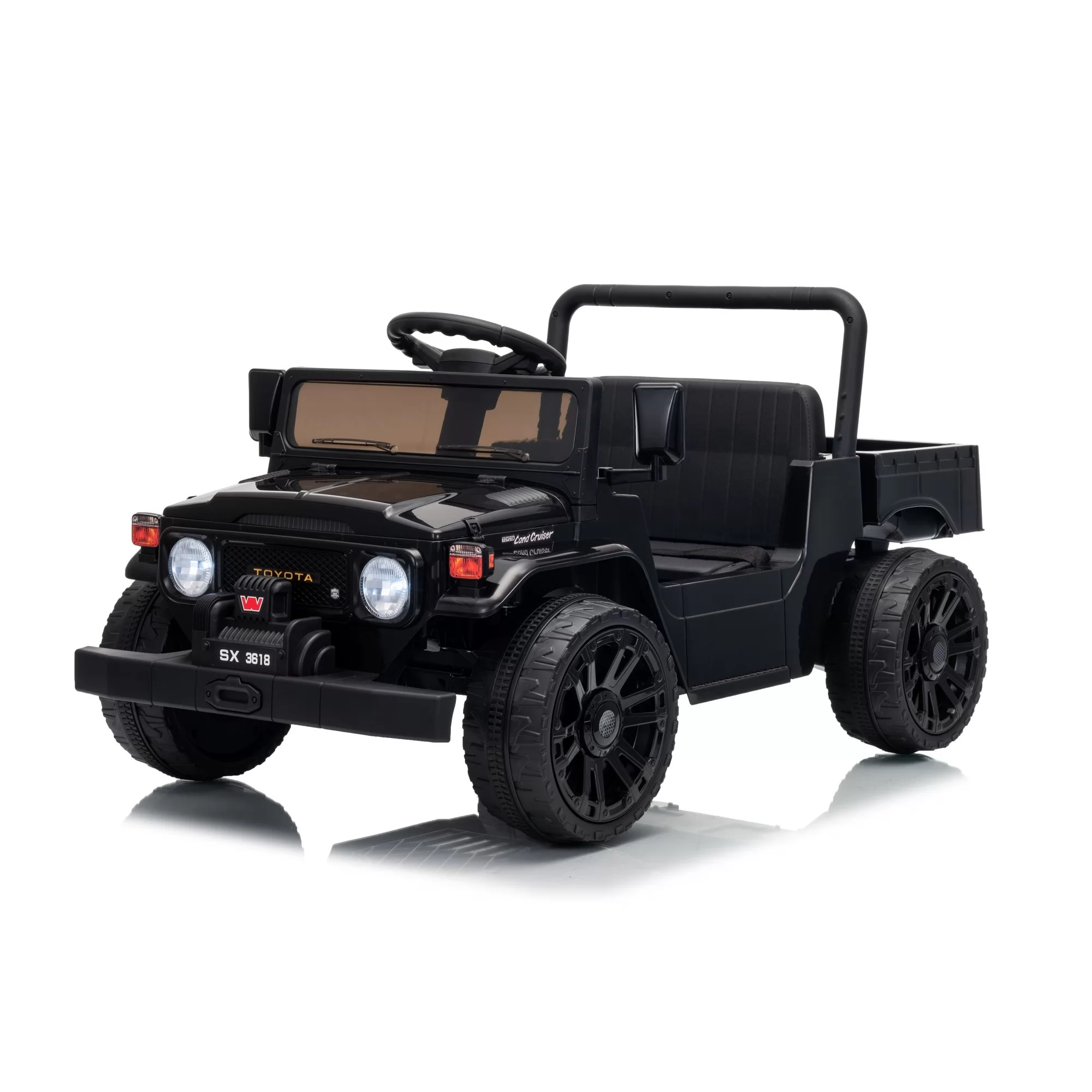Officially Licensed Toyota Land Cruiser FJ45 Kids Ride-On Truck 12V with Electric Dumping Bed & 2.4G Remote