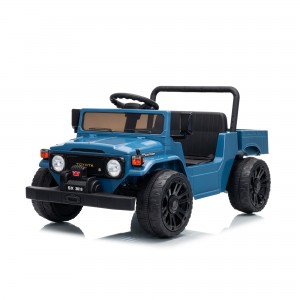 Officially Licensed Toyota Land Cruiser FJ45 Kids Ride-On Truck 12V with Electric Dumping Bed & 2.4G Remote