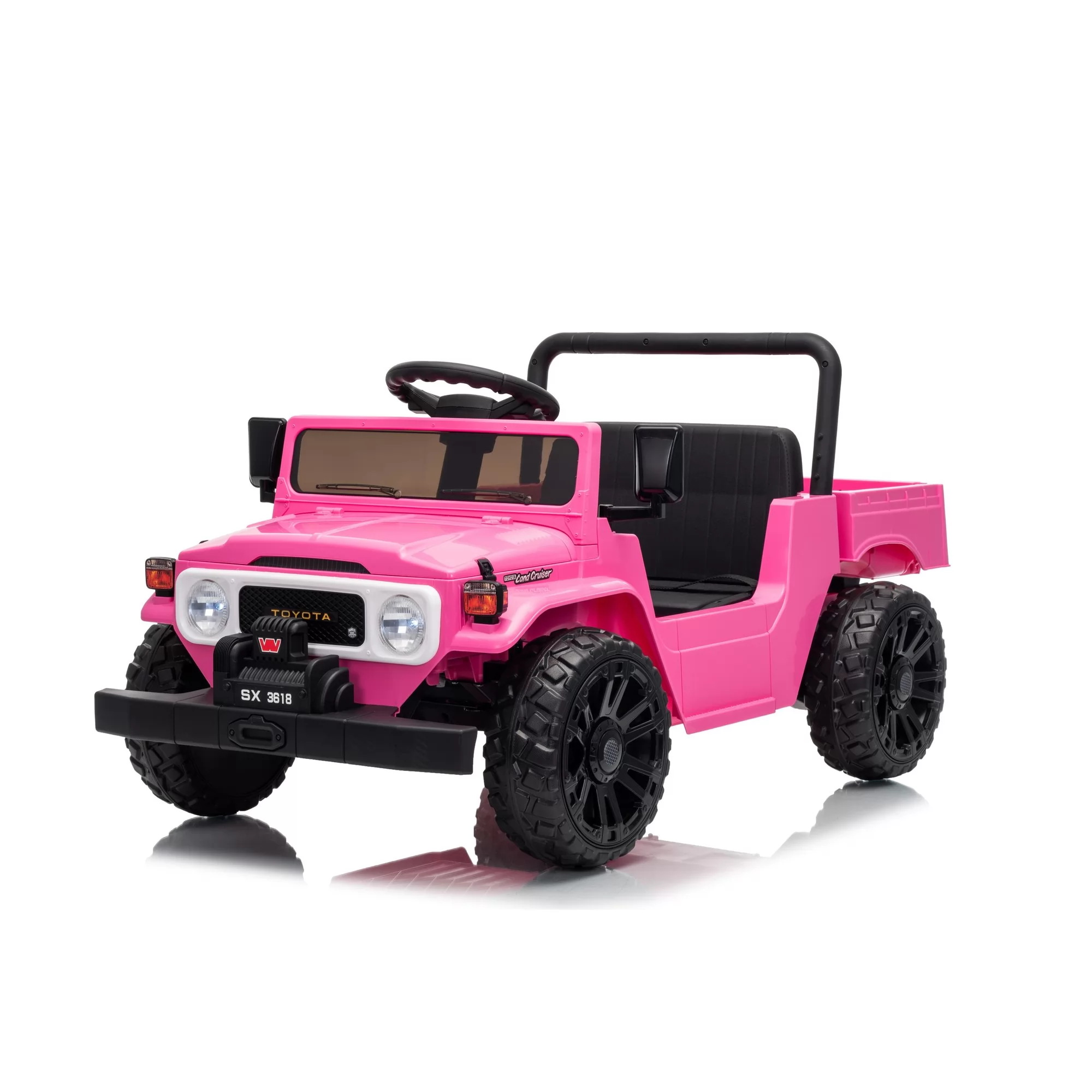 Officially Licensed Toyota Land Cruiser FJ45 Kids Ride-On Truck 12V with Electric Dumping Bed & 2.4G Remote