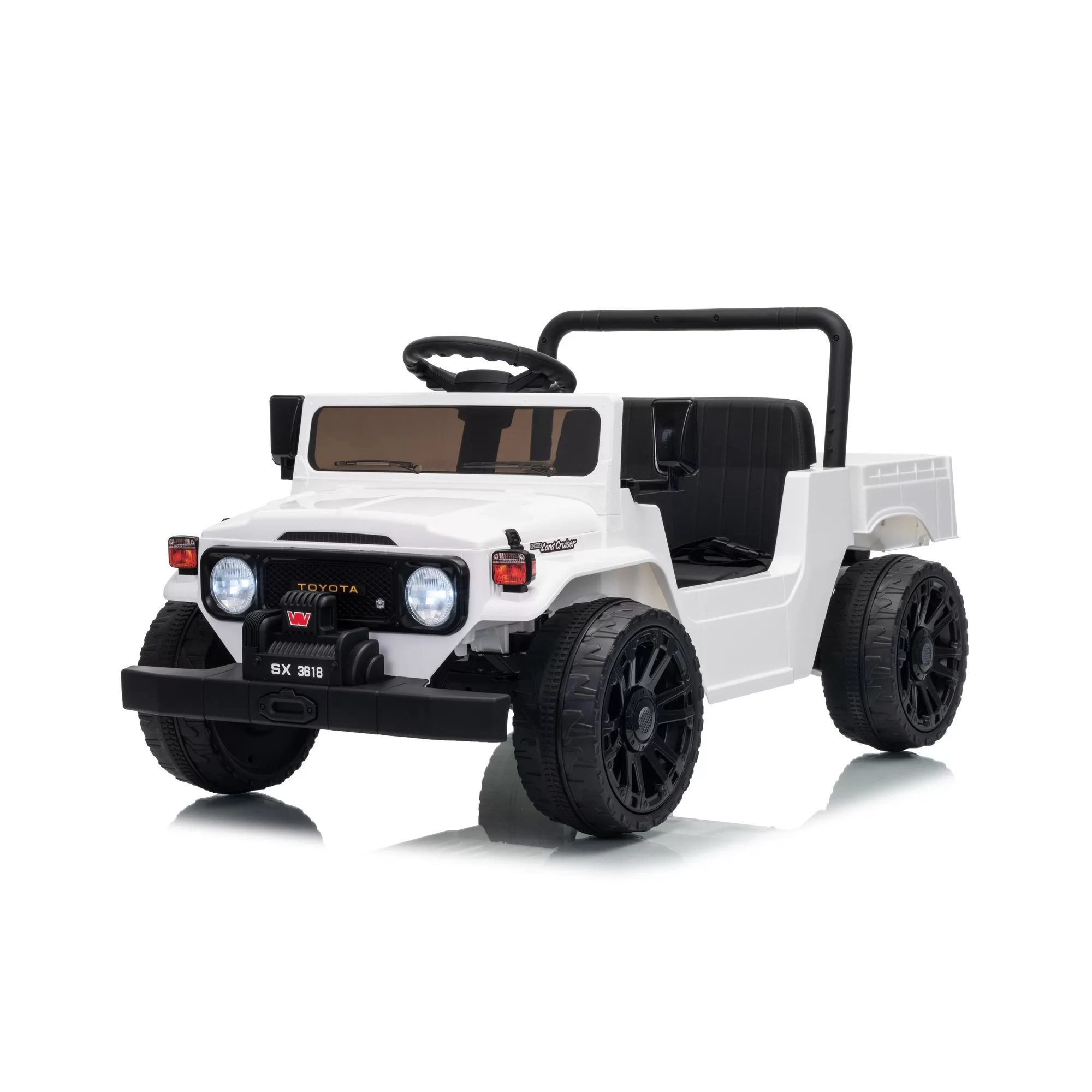 Officially Licensed Toyota Land Cruiser FJ45 Kids Ride-On Truck 12V with Electric Dumping Bed & 2.4G Remote