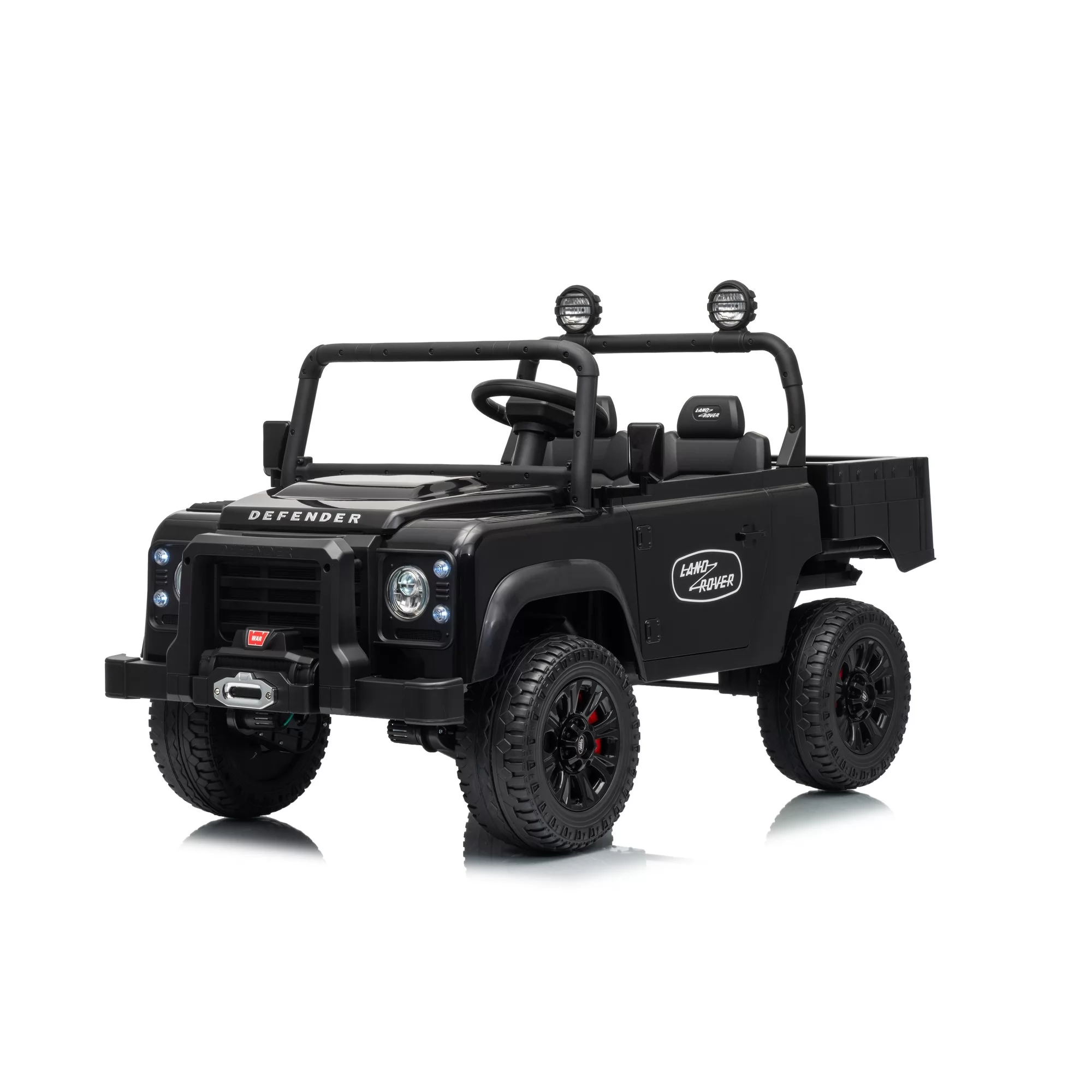 Official Licensed Land Rover Defender Kids Ride-On Car 24V with Electric Dump Bed, Remote Control & Openable Doors