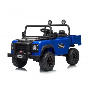 Official Licensed Land Rover Defender Kids Ride-On Car 24V with Electric Dump Bed, Remote Control & Openable Doors