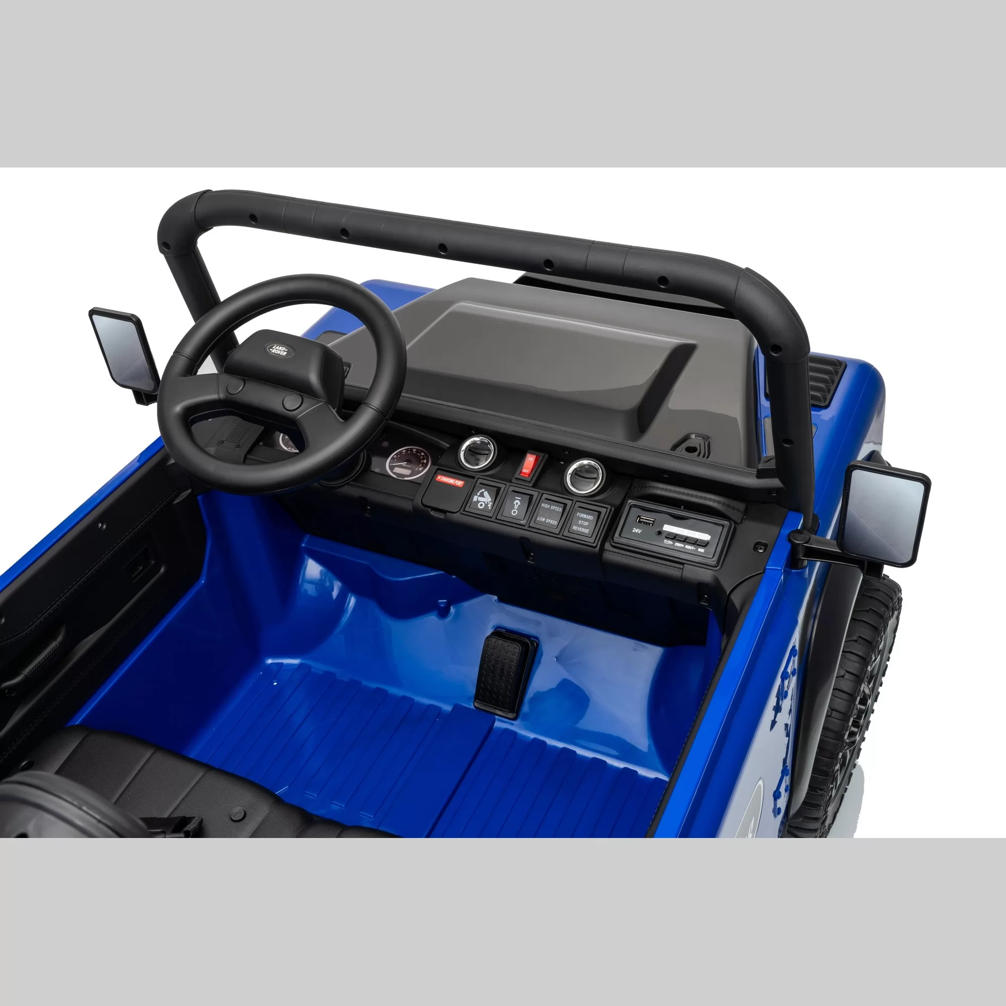 Official Licensed Land Rover Defender Kids Ride-On Car 24V with Electric Dump Bed, Remote Control & Openable Doors
