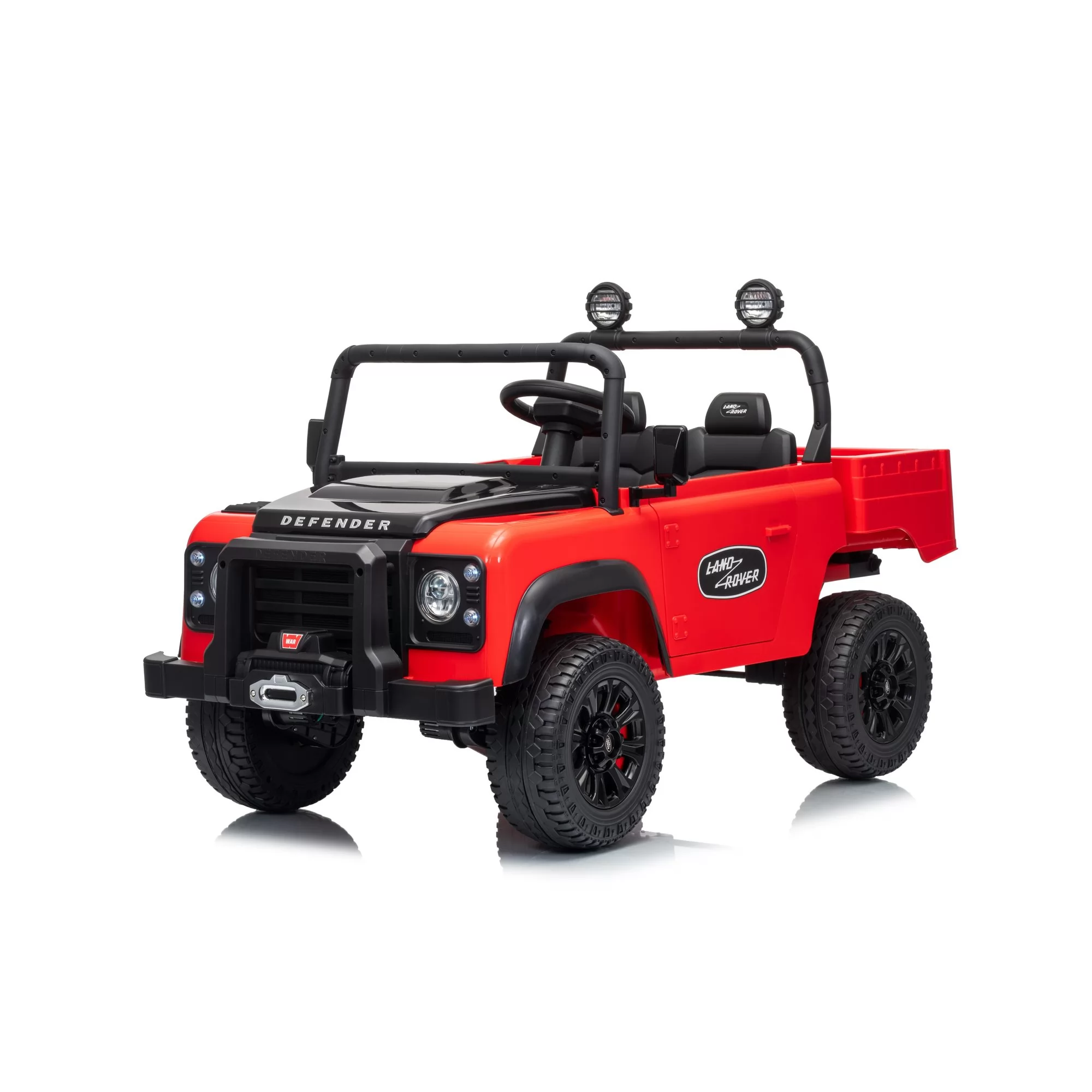 Official Licensed Land Rover Defender Kids Ride-On Car 24V with Electric Dump Bed, Remote Control & Openable Doors