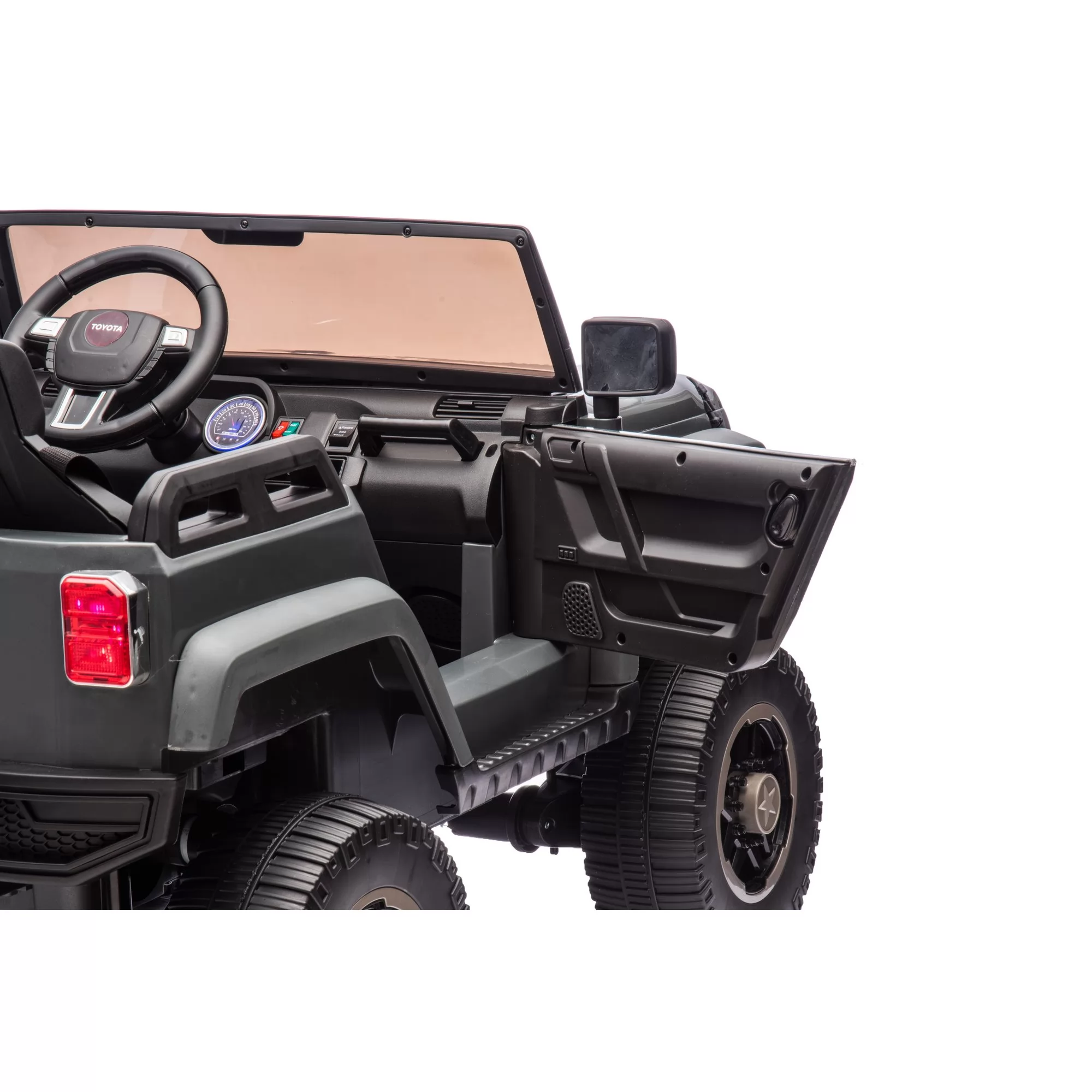 Toyota Land Cruiser 250 12V Two-Seat Ride-On SUV for Kids | 4-Wheel Suspension, 2.4G Remote