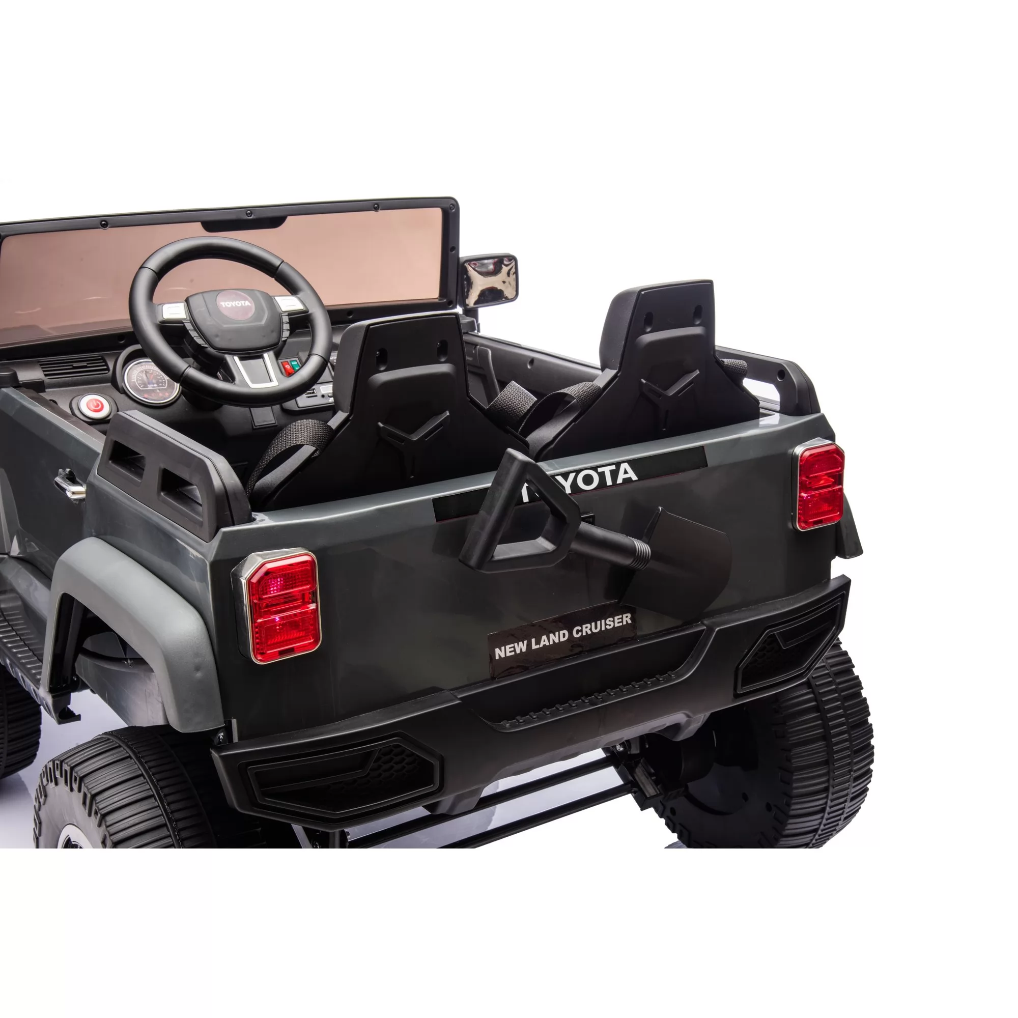 Toyota Land Cruiser 250 12V Two-Seat Ride-On SUV for Kids | 4-Wheel Suspension, 2.4G Remote