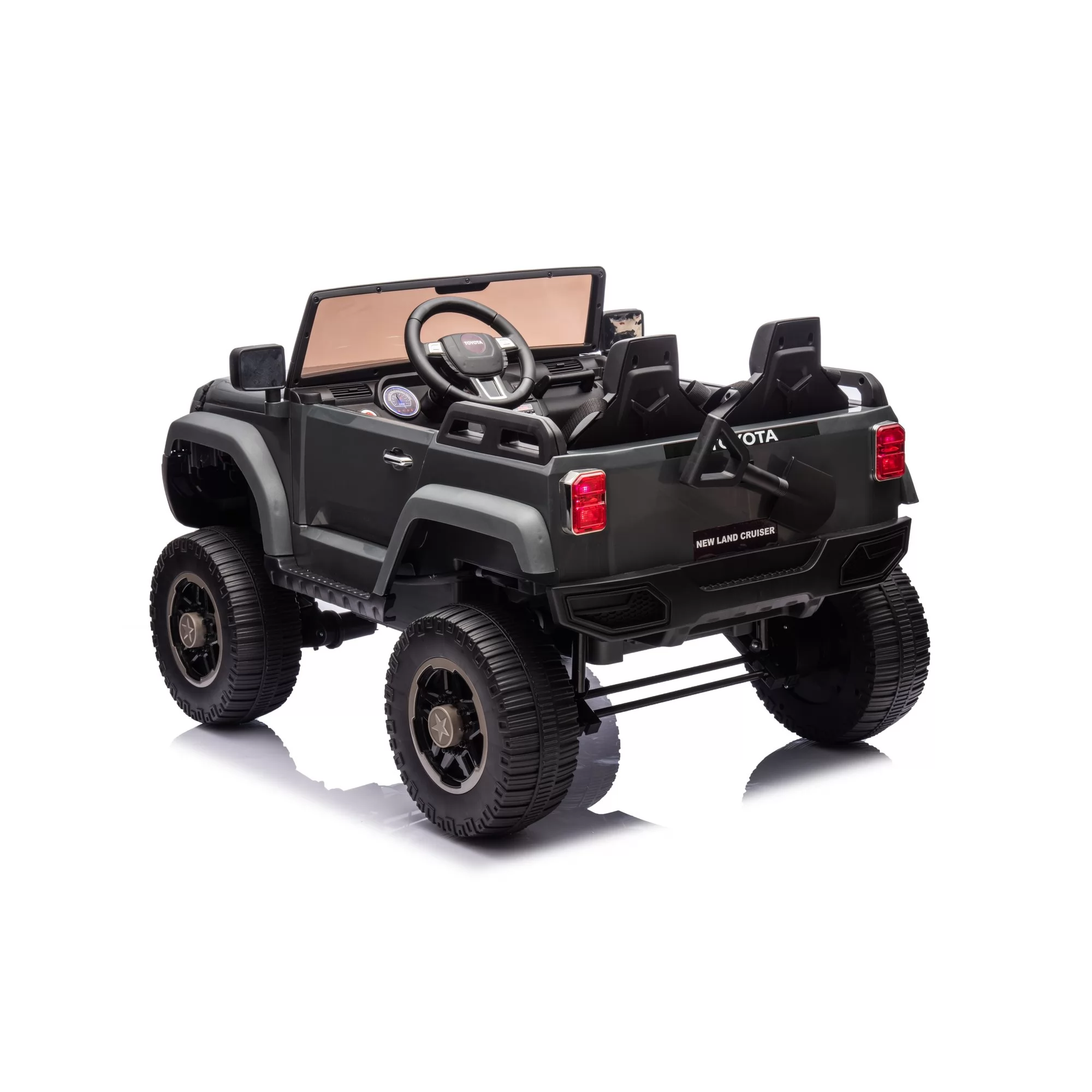 Toyota Land Cruiser 250 12V Two-Seat Ride-On SUV for Kids | 4-Wheel Suspension, 2.4G Remote