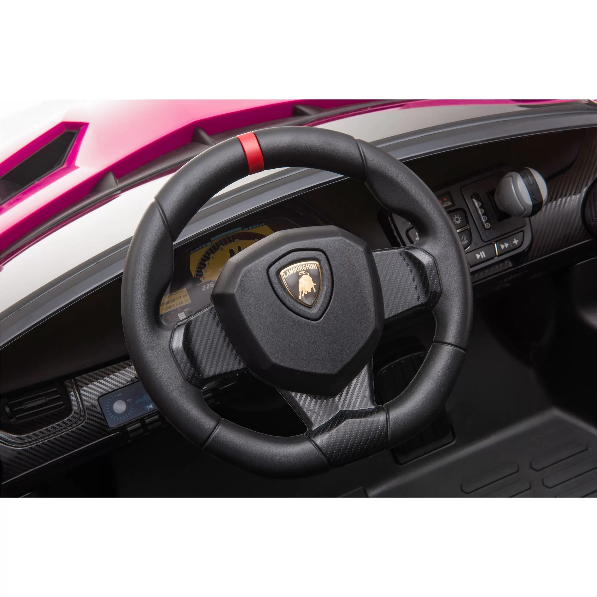 Official Licensed Lamborghini Veneno Roadster Kids Ride-On Car 12V7AH Full-Size 136cm Twin-Seat Body with Scissor Doors and 2.4G Remote