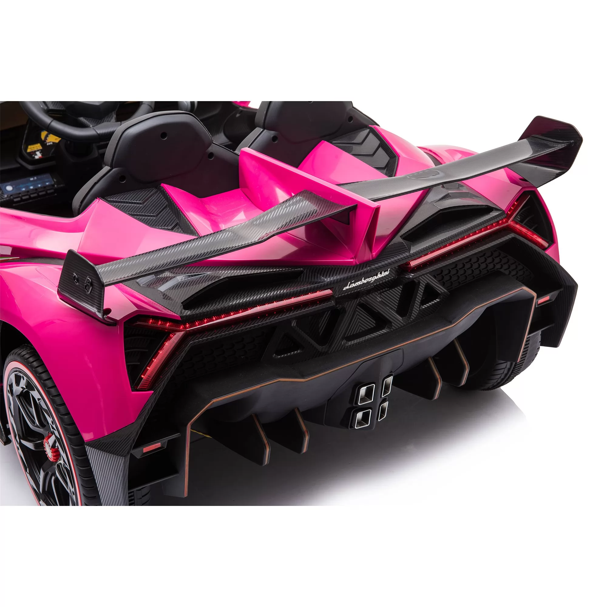 Official Licensed Lamborghini Veneno Roadster Kids Ride-On Car 12V7AH Full-Size 136cm Twin-Seat Body with Scissor Doors and 2.4G Remote