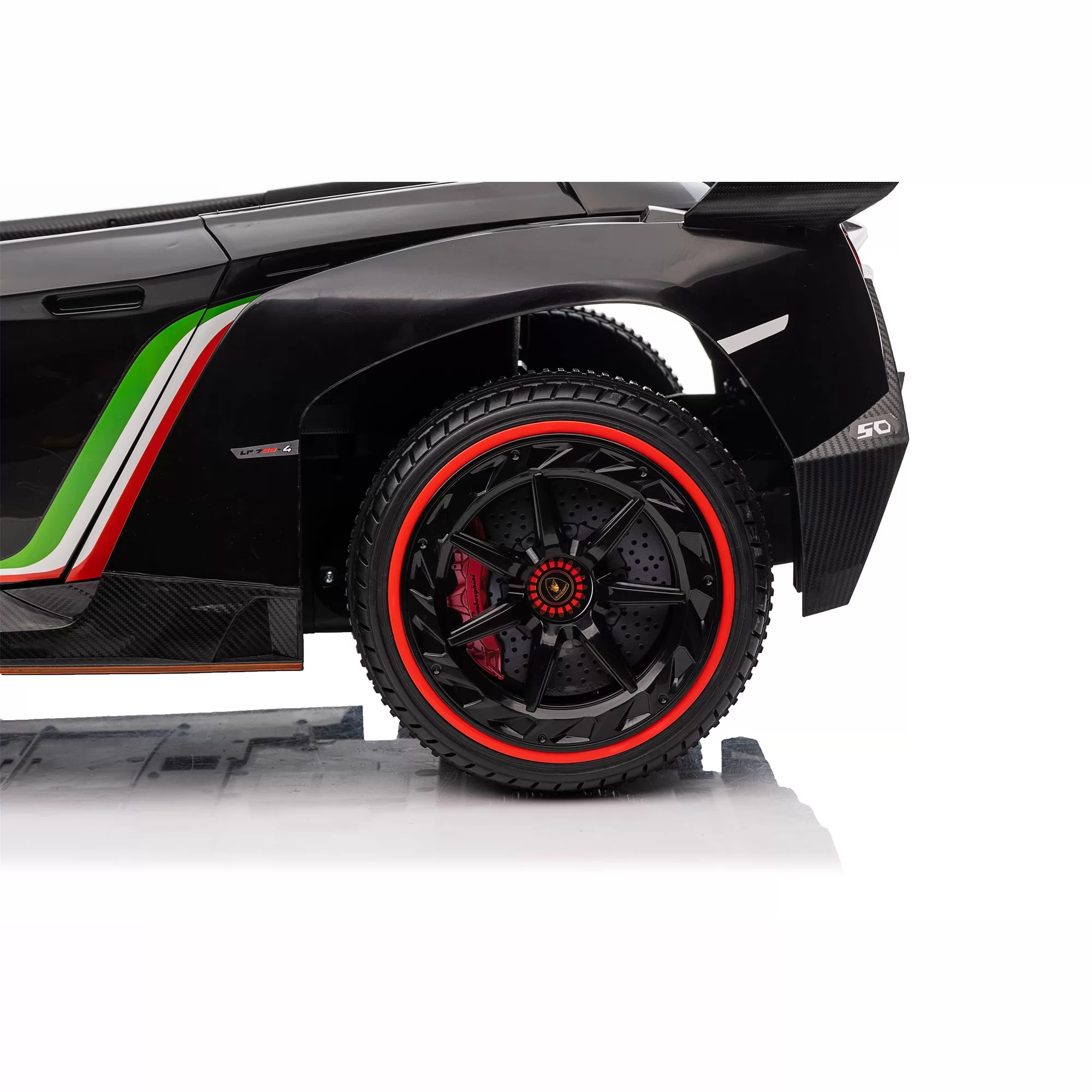Official Licensed Lamborghini Veneno Roadster Kids Ride-On Car 12V with Scissor Doors, Twin Seats and 2.4G Remote