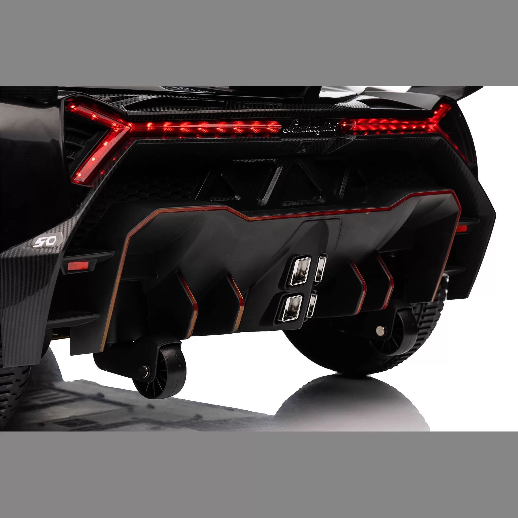 Official Licensed Lamborghini Veneno Roadster Kids Ride-On Car 12V with Scissor Doors, Twin Seats and 2.4G Remote