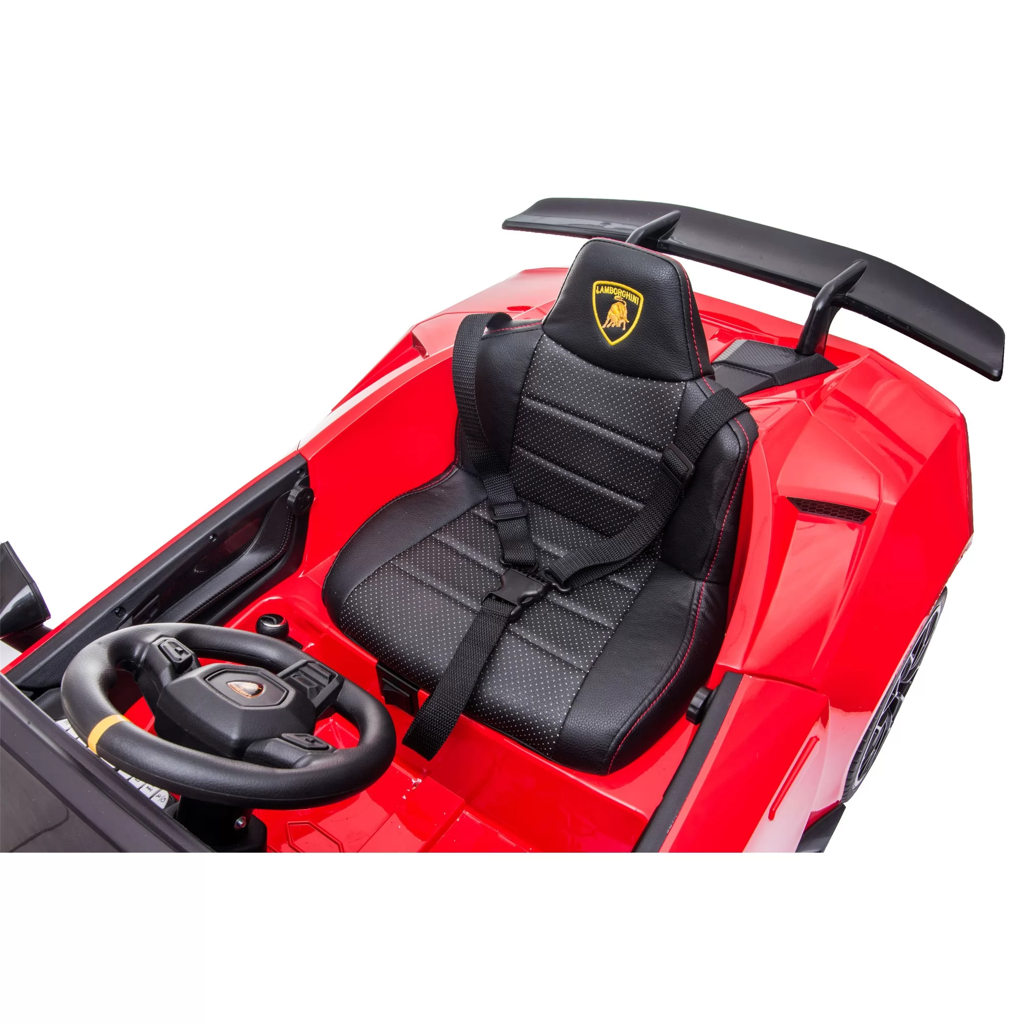 Official Licensed Lamborghini Huracan Spyder Kids Ride-On Car 12V with 2.4G Remote Control, Bluetooth & Front Light